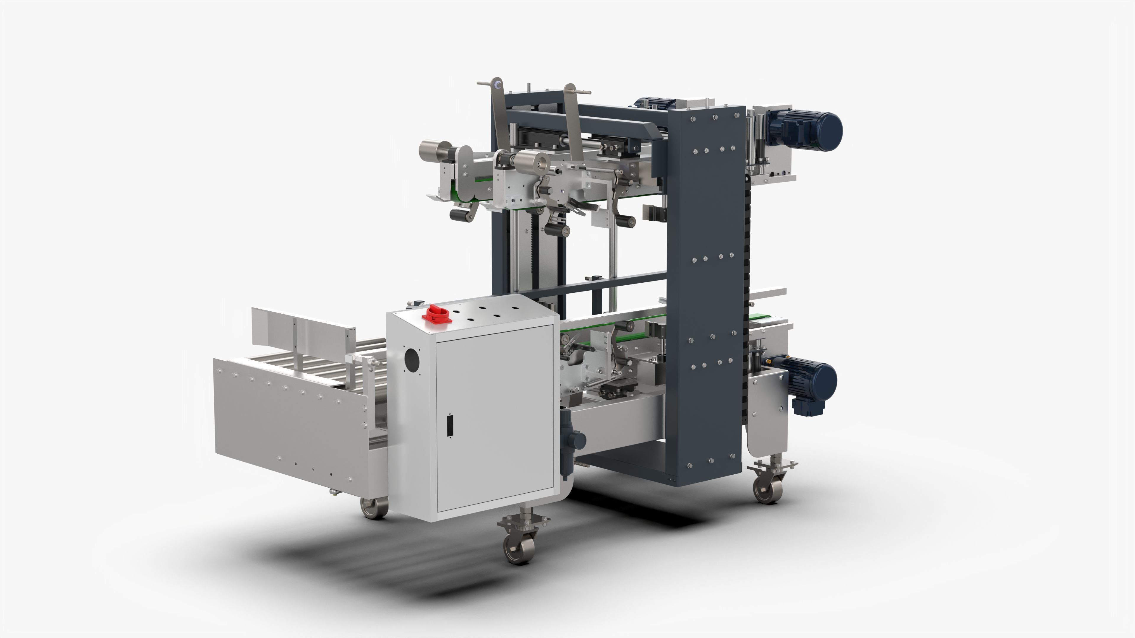 Automatic Four Corner Sealing Machine 3D model_2