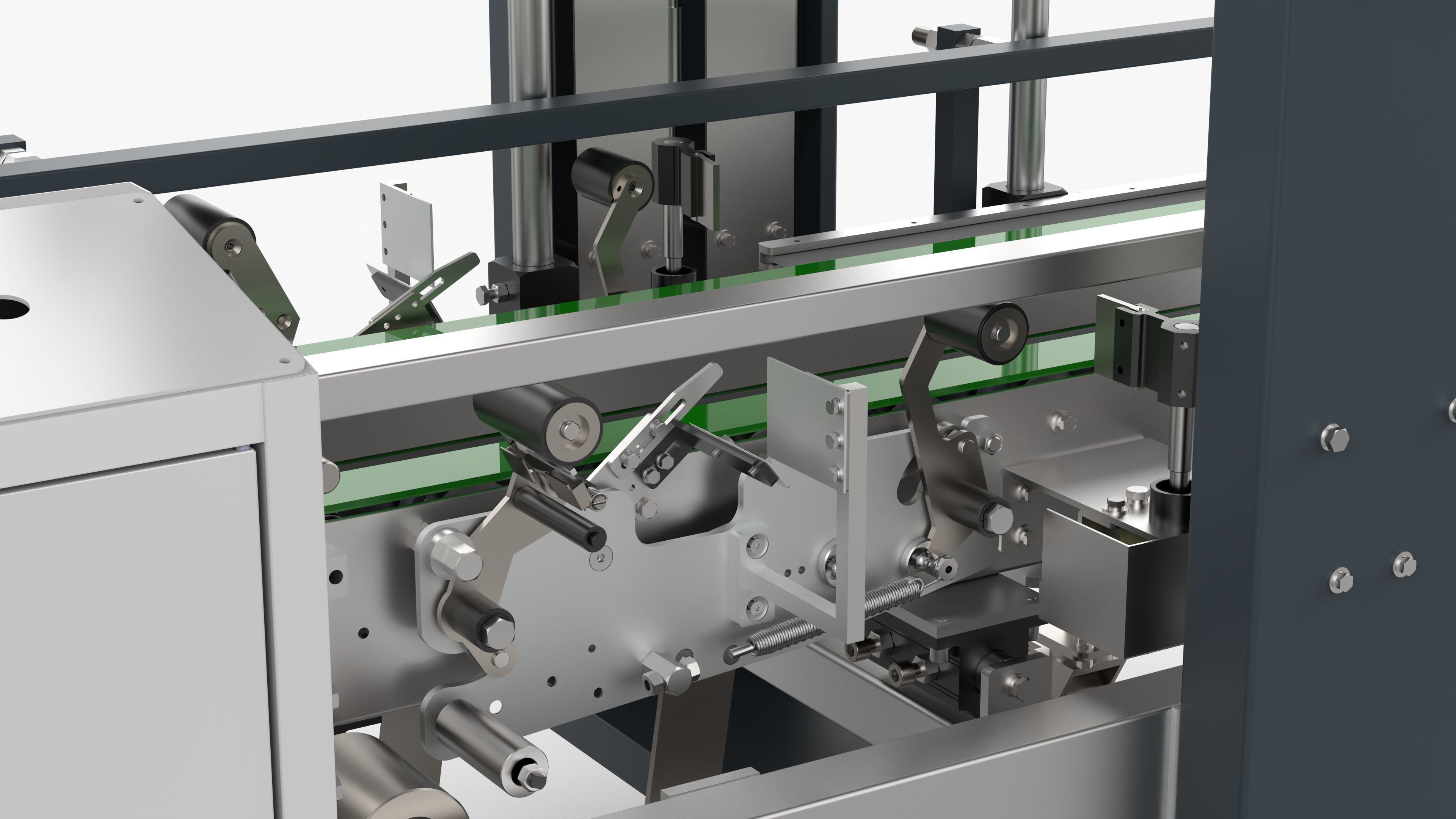 Automatic Four Corner Sealing Machine 3D model_10