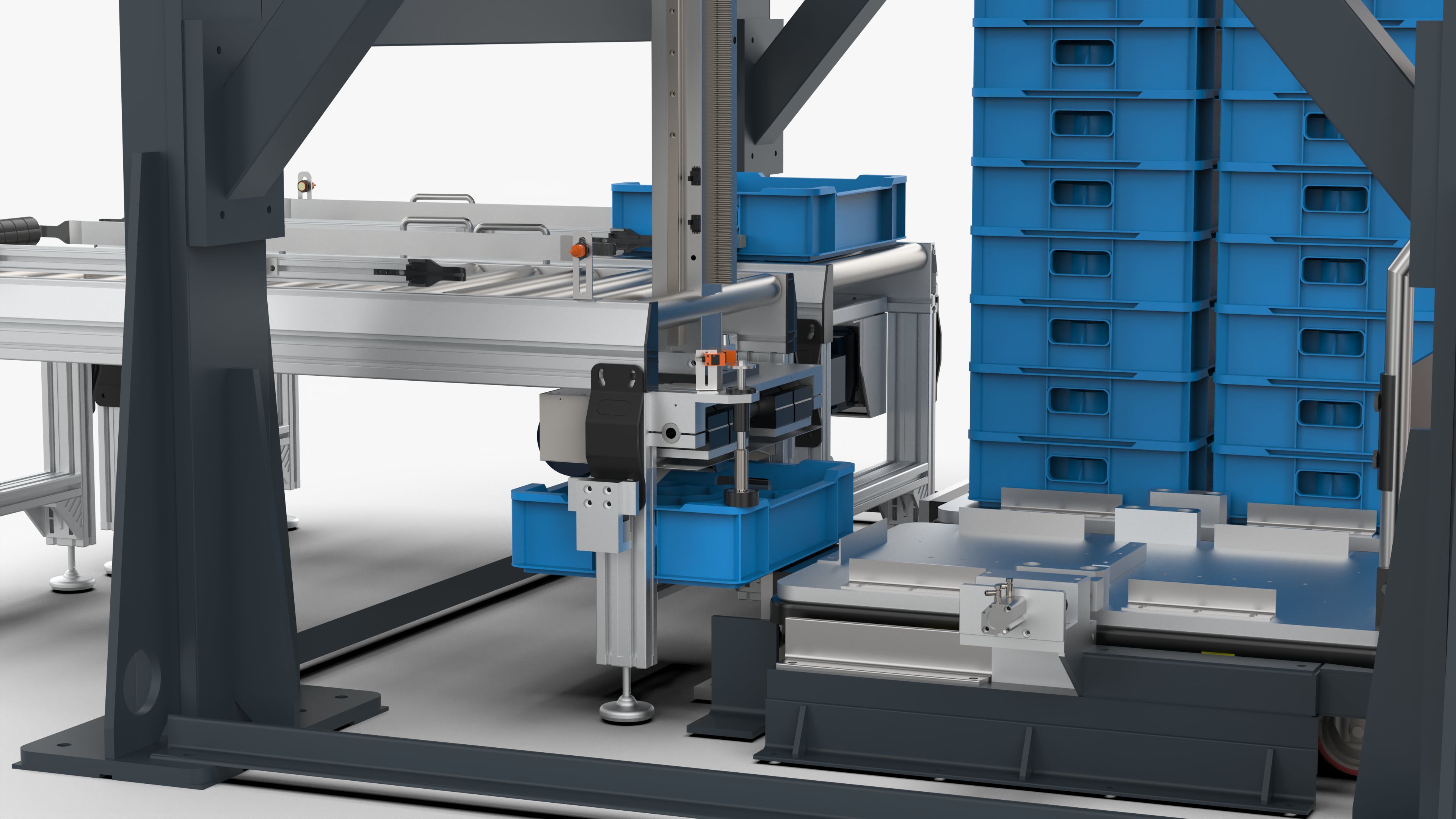 Gantry Palletizing and Packing Truss Manipulator 3D model_10