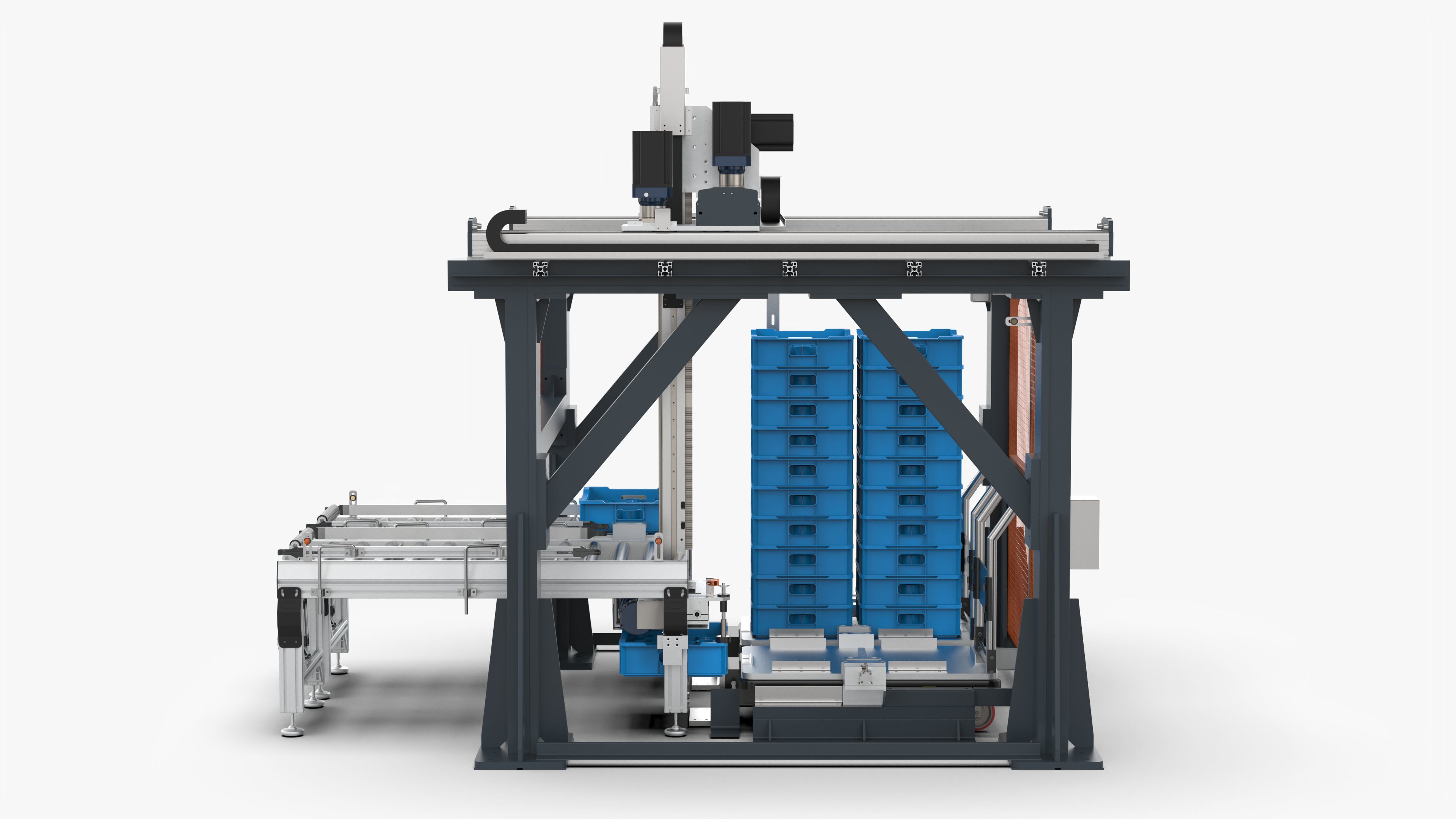 Gantry Palletizing and Packing Truss Manipulator 3D model_5