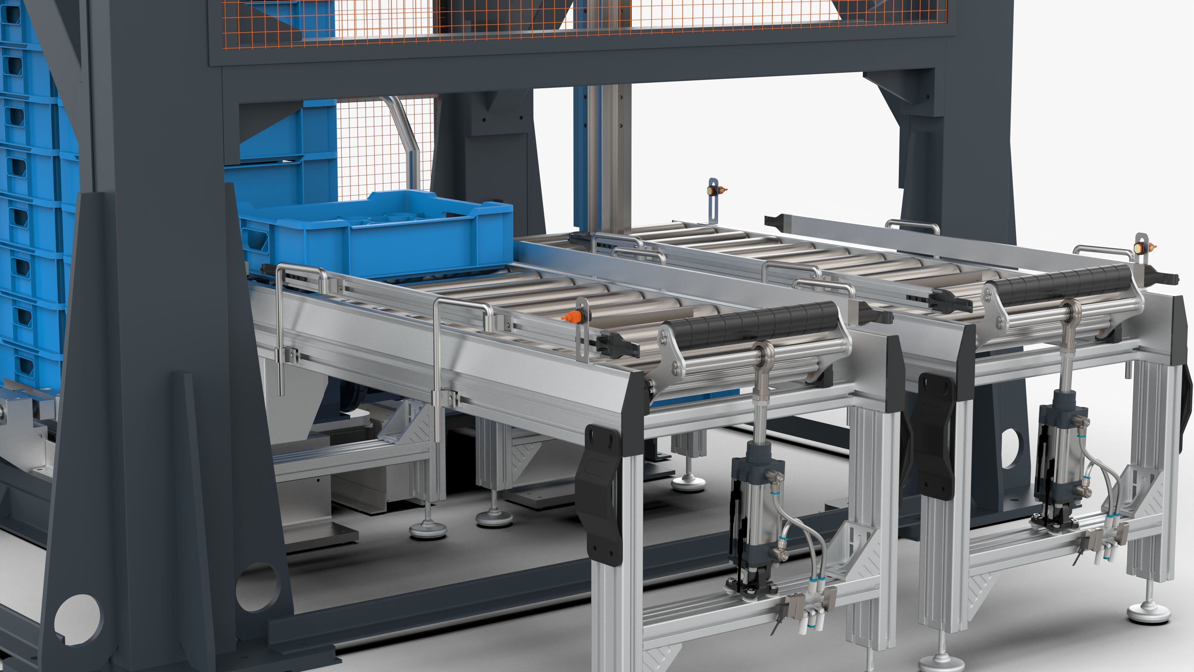 Gantry Palletizing and Packing Truss Manipulator 3D model_9