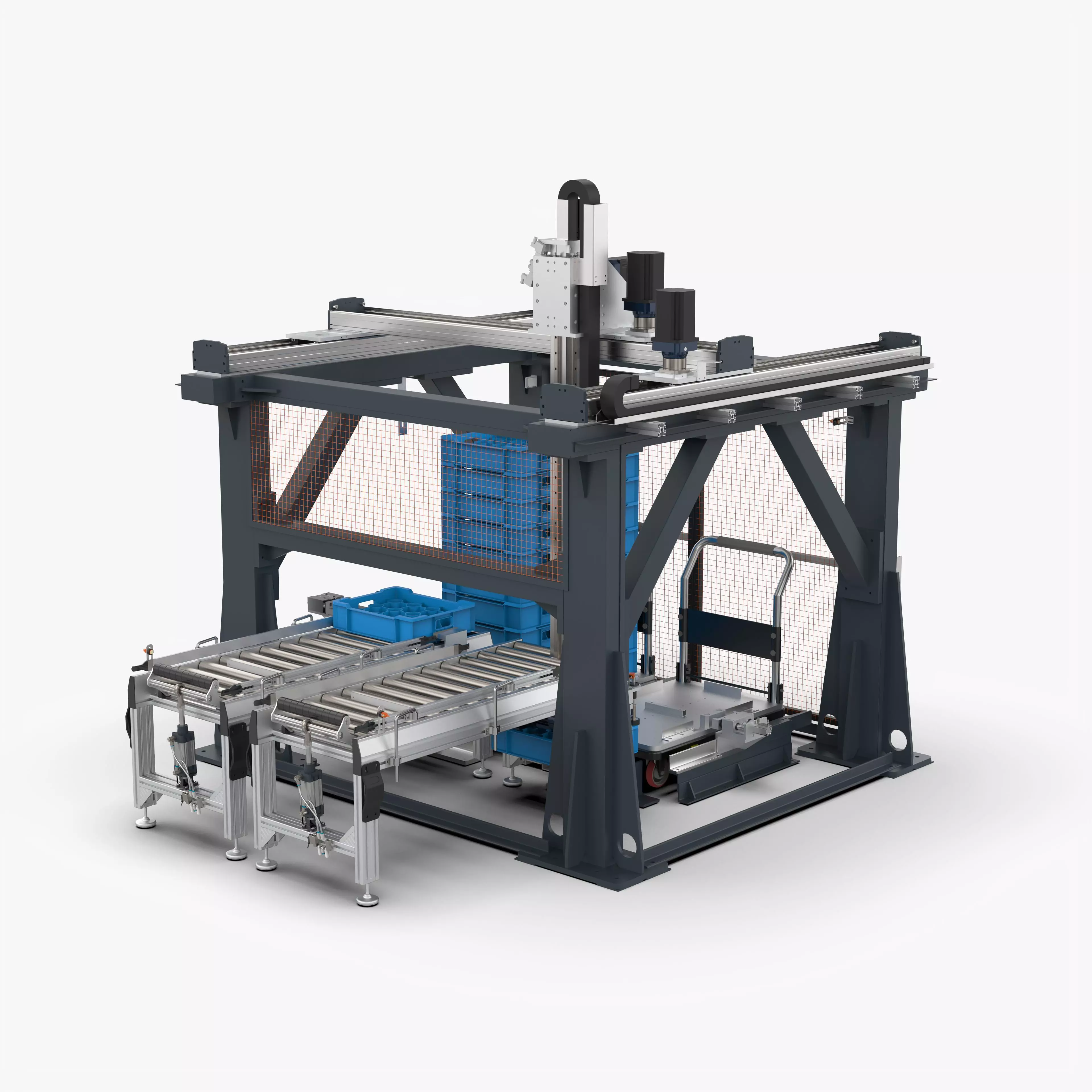 Gantry Palletizing and Packing Truss Manipulator 3D model_0