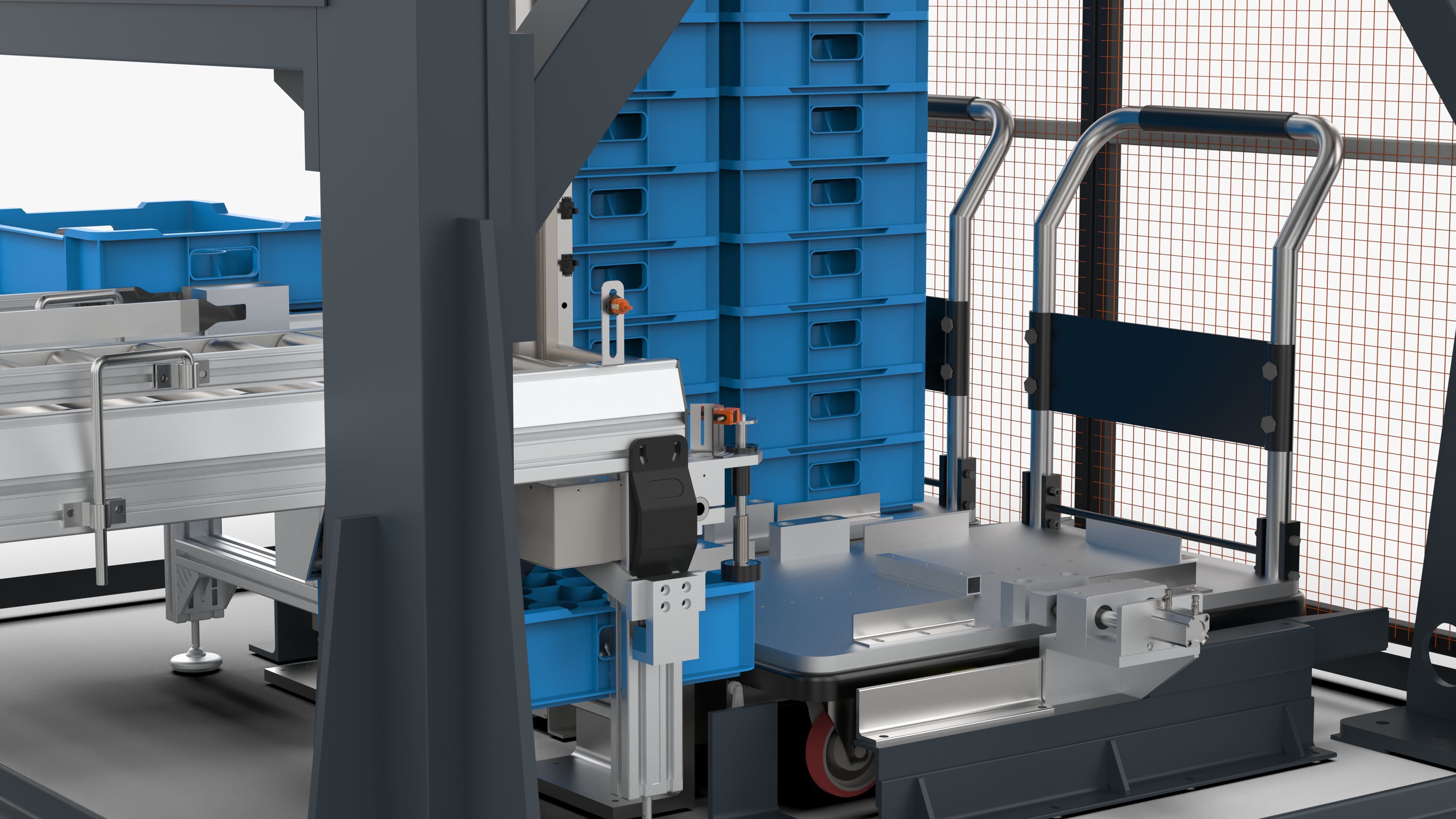 Gantry Palletizing and Packing Truss Manipulator 3D model_11