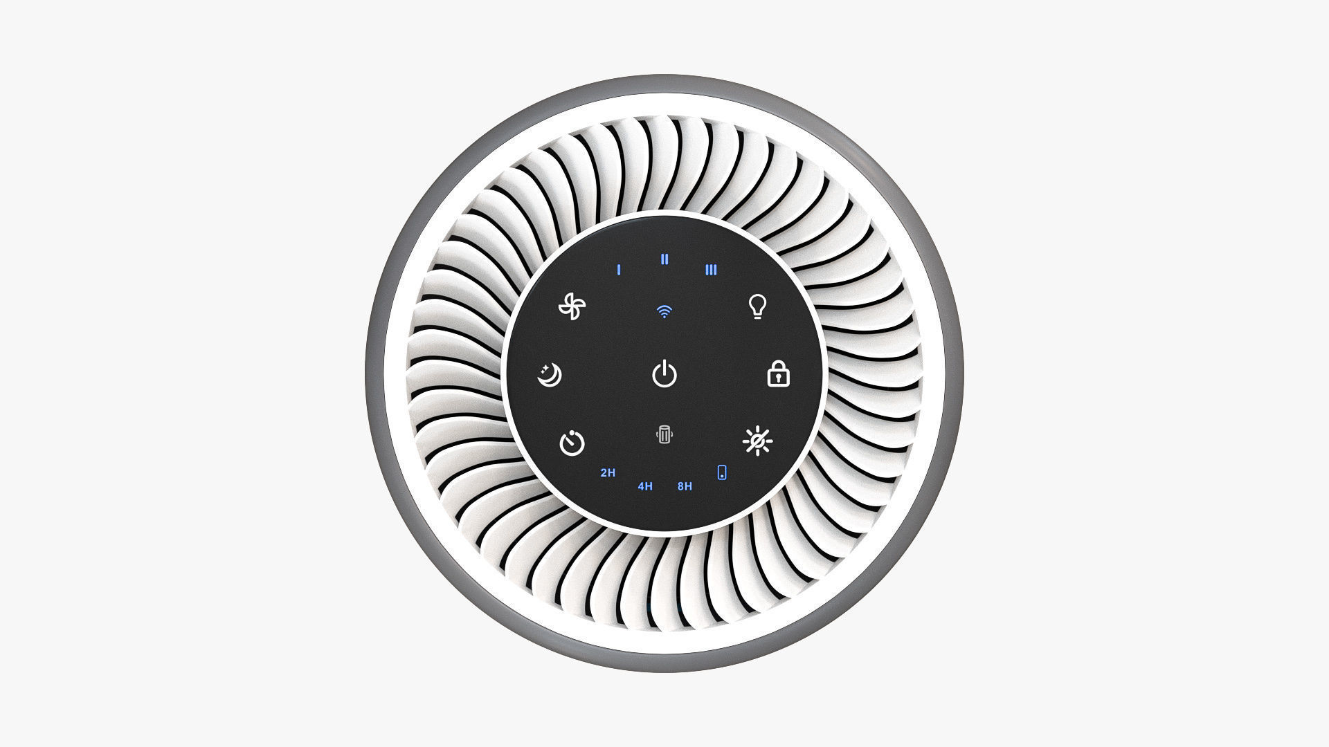 Levoit Core 200S Air Purifier Grey 3D model_7