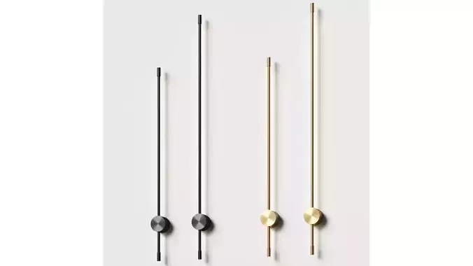 LODAMER - MINIMALIST LED LINE wall lamp 3D model