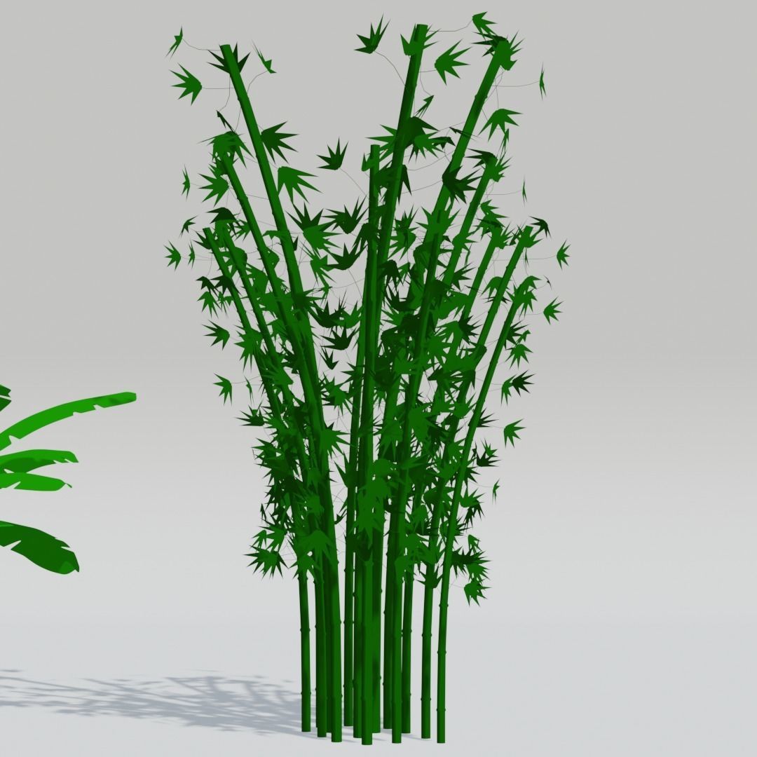Stylized Asia Trees Blender 3D model_6