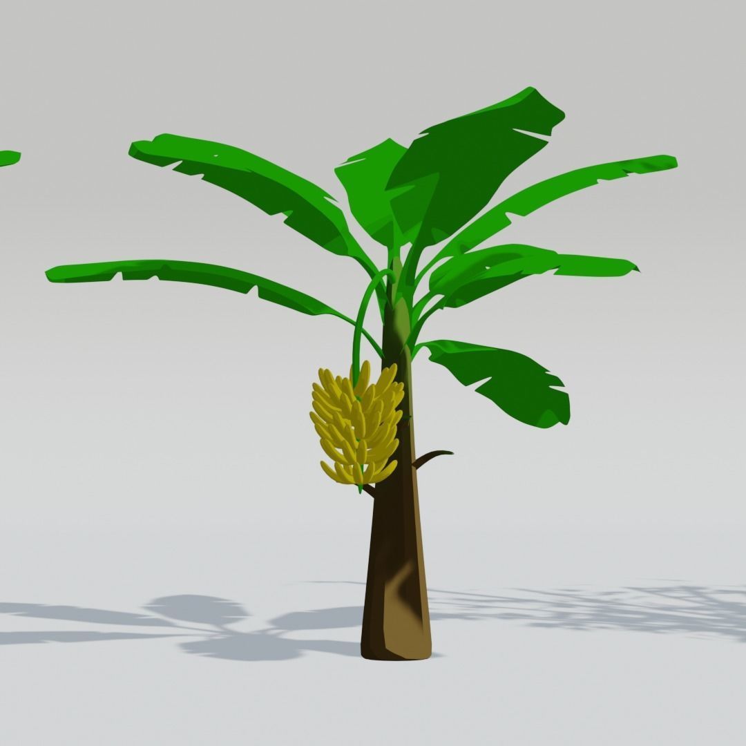 Stylized Asia Trees Blender 3D model_5