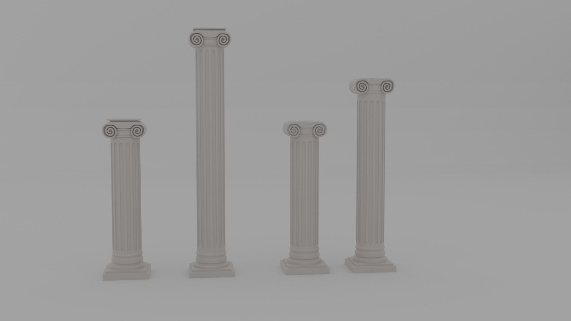 ancient greek pillars 3D model_1