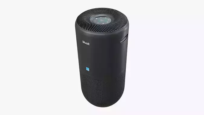 Levoit Core 400S Air Purifier Black 3D model Levoit Core 400S Air Purifier Black 3D model