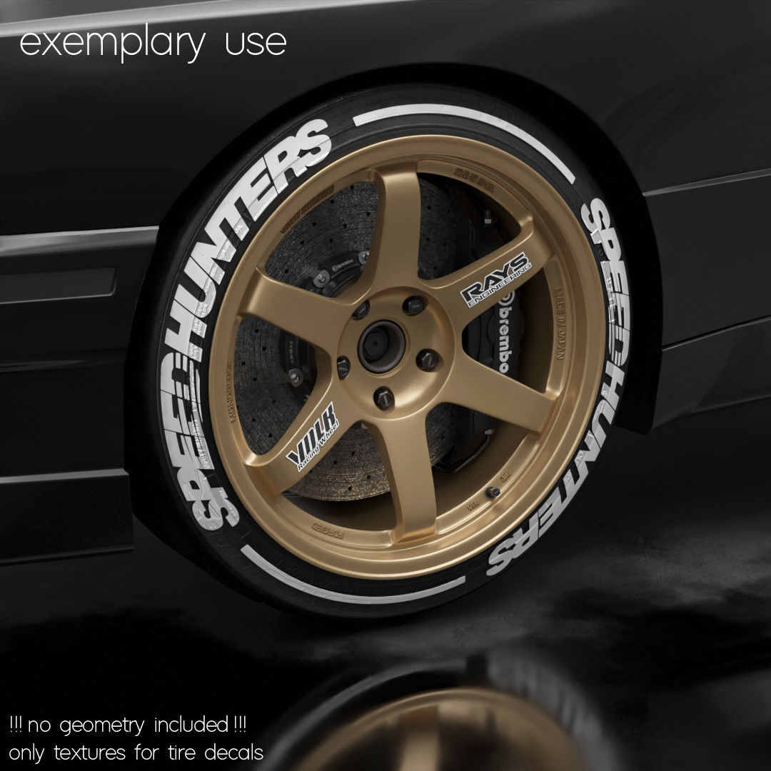 15x Speedhunters tire sidewall 4K PNG decals Texture_1