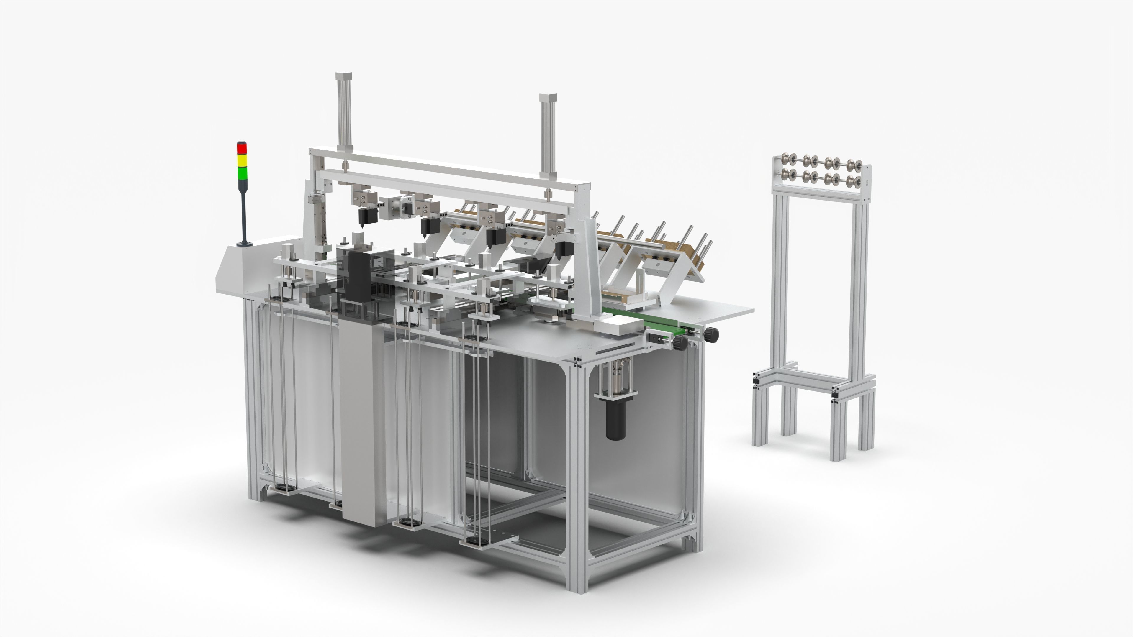 Automatic Wet Tissue Paper Packaging Laminating Machine 3D model_3