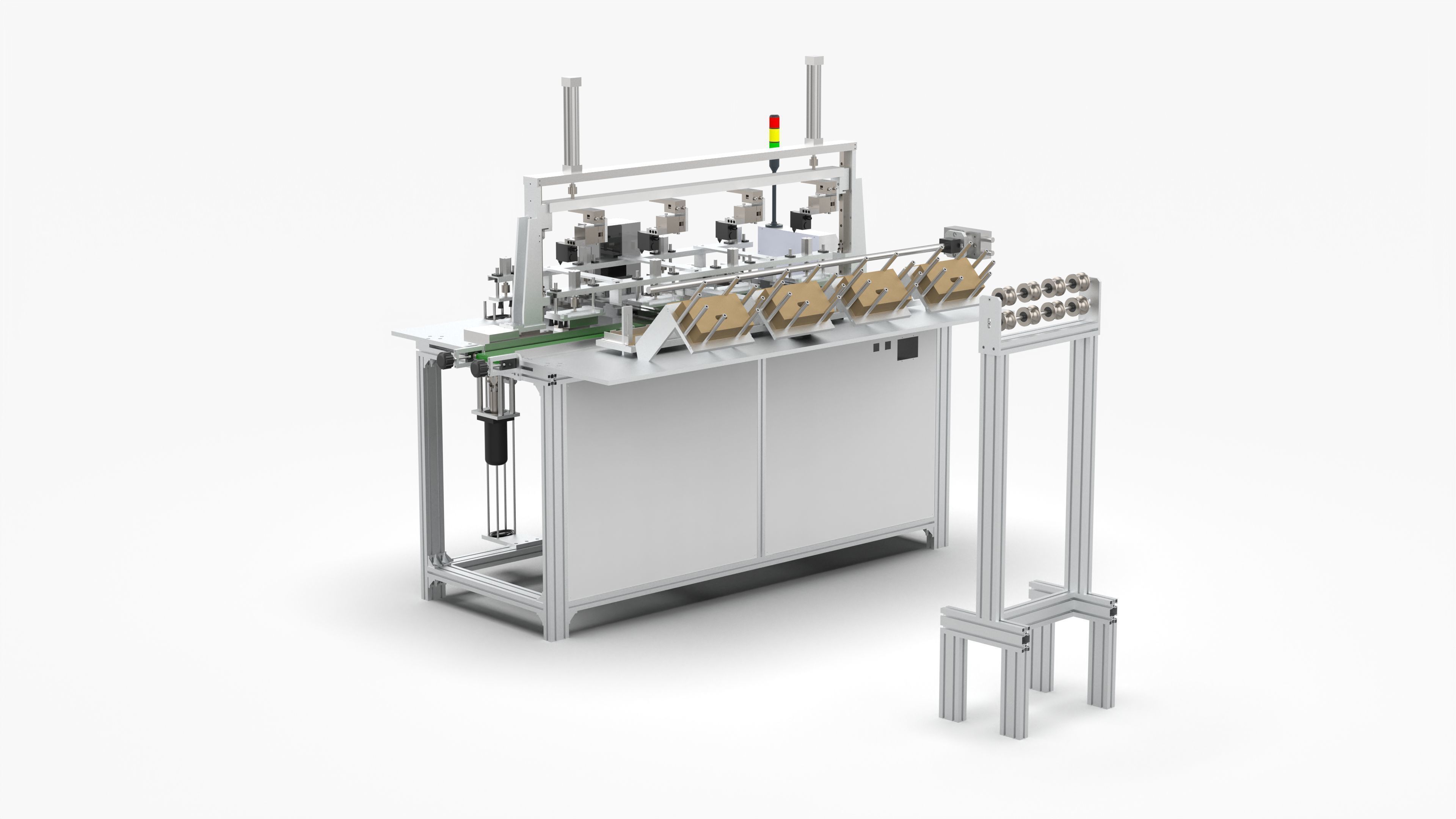 Automatic Wet Tissue Paper Packaging Laminating Machine 3D model_2