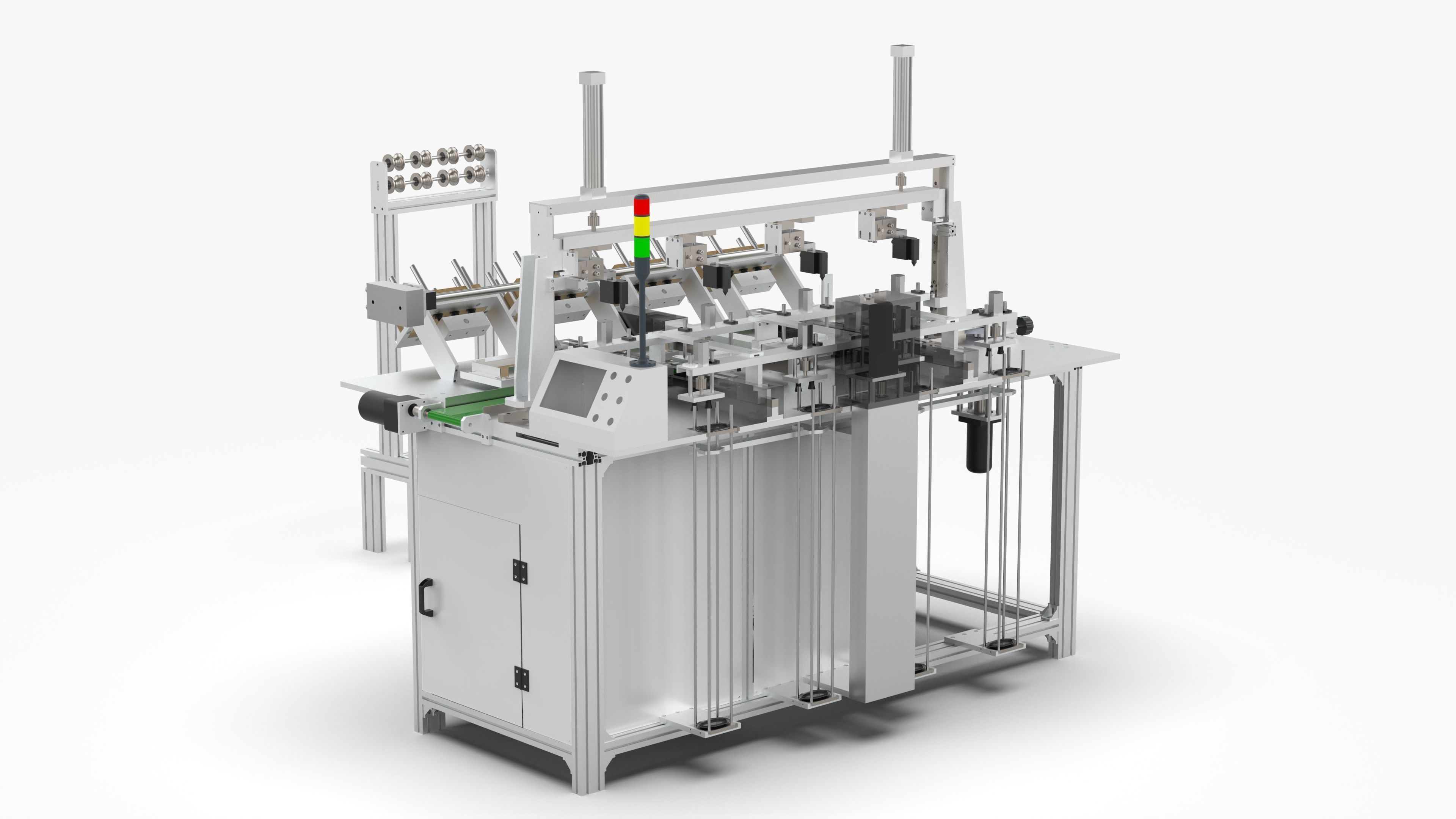 Automatic Wet Tissue Paper Packaging Laminating Machine 3D model_4