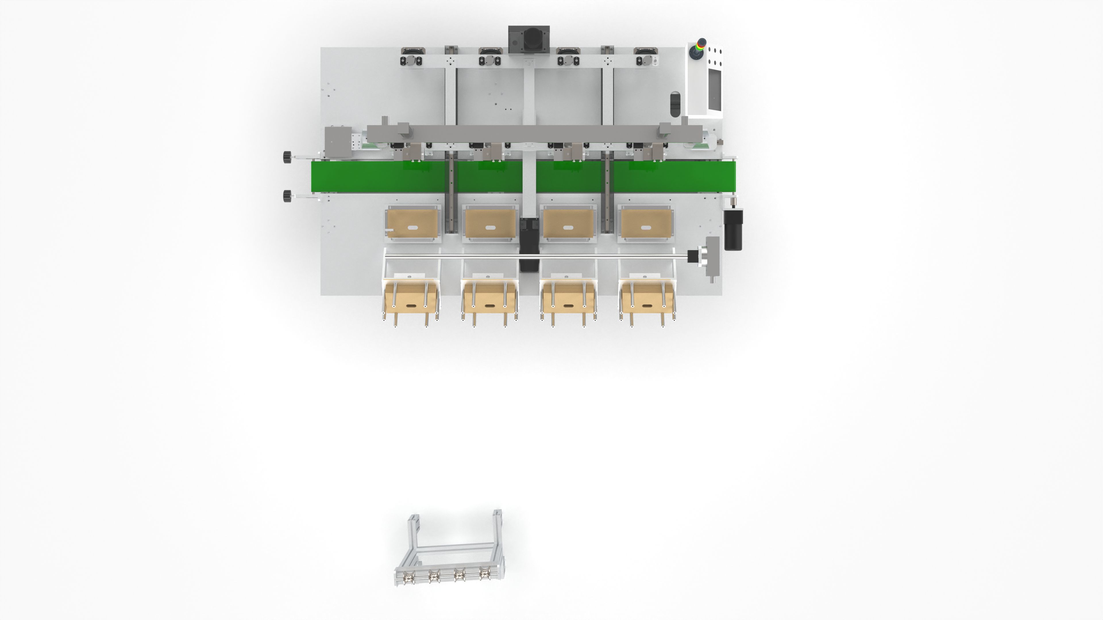 Automatic Wet Tissue Paper Packaging Laminating Machine 3D model_7