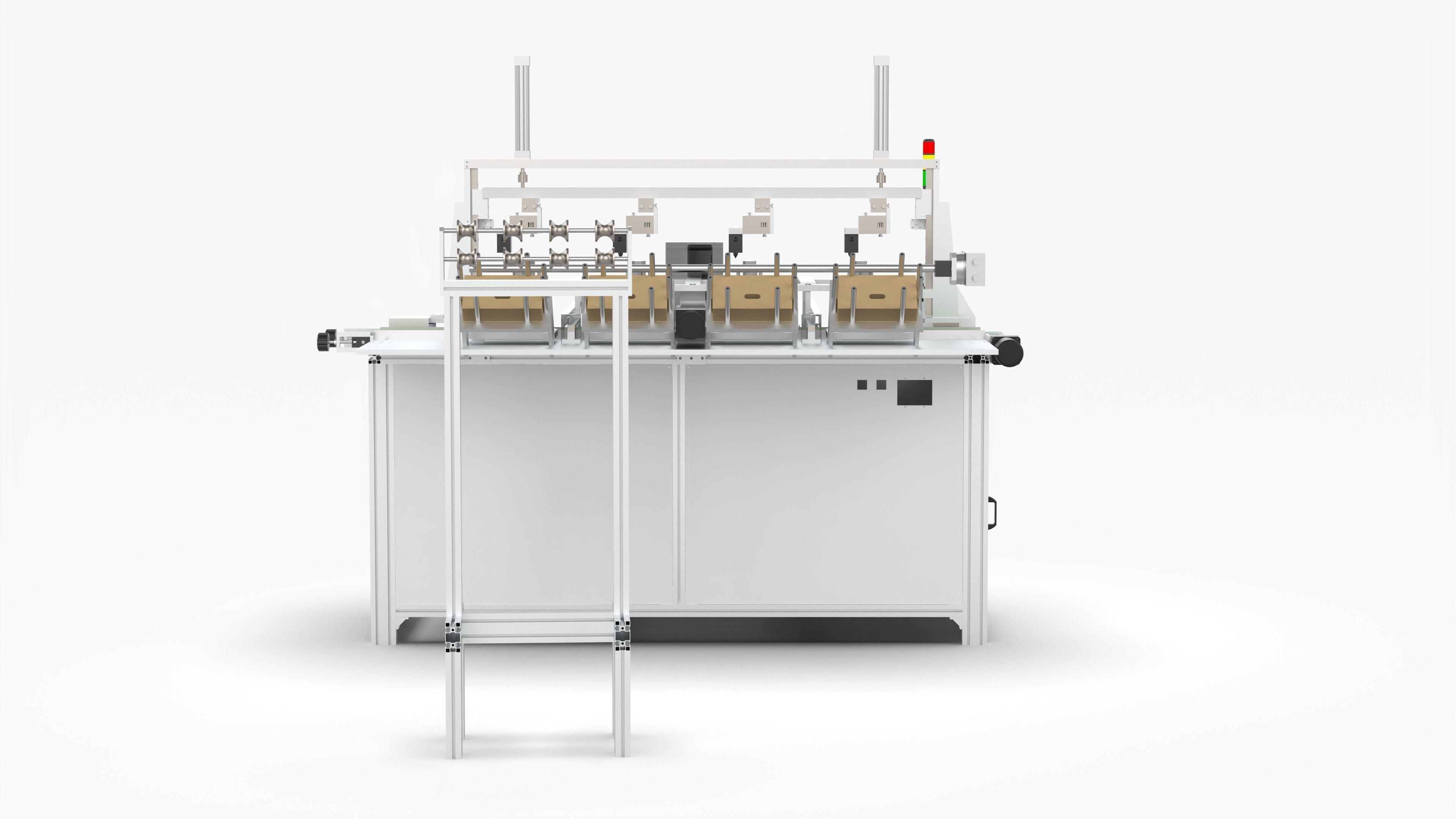 Automatic Wet Tissue Paper Packaging Laminating Machine 3D model_6