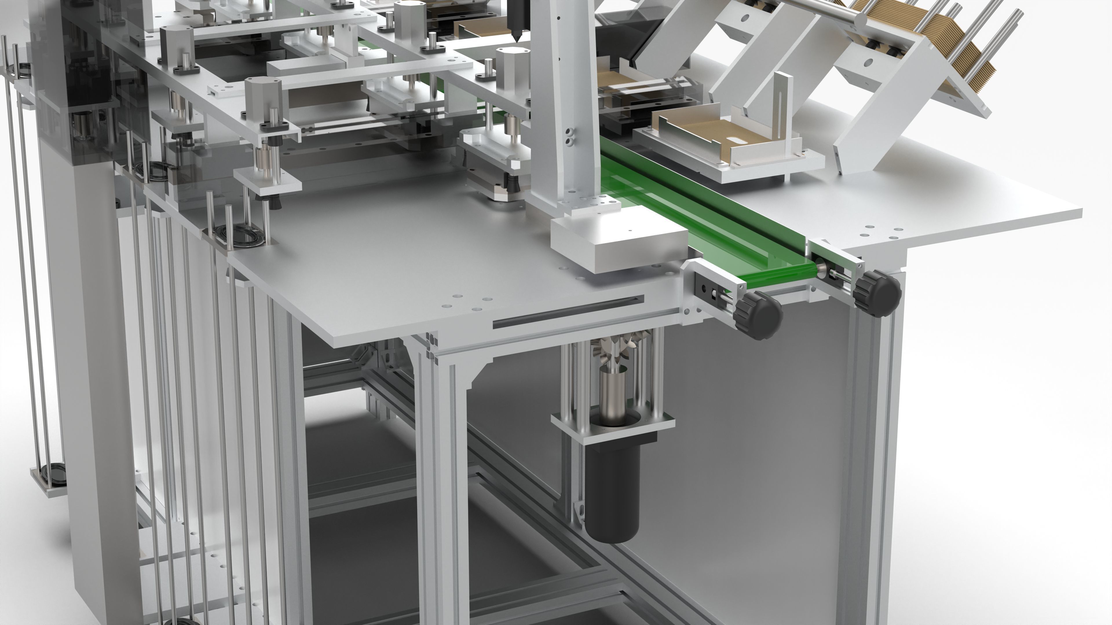 Automatic Wet Tissue Paper Packaging Laminating Machine 3D model_13