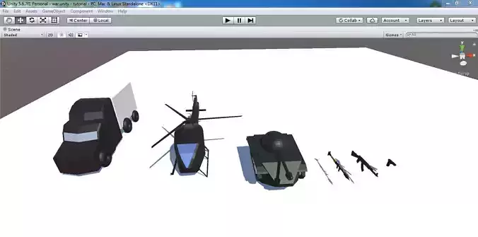 Low poly war package game ready