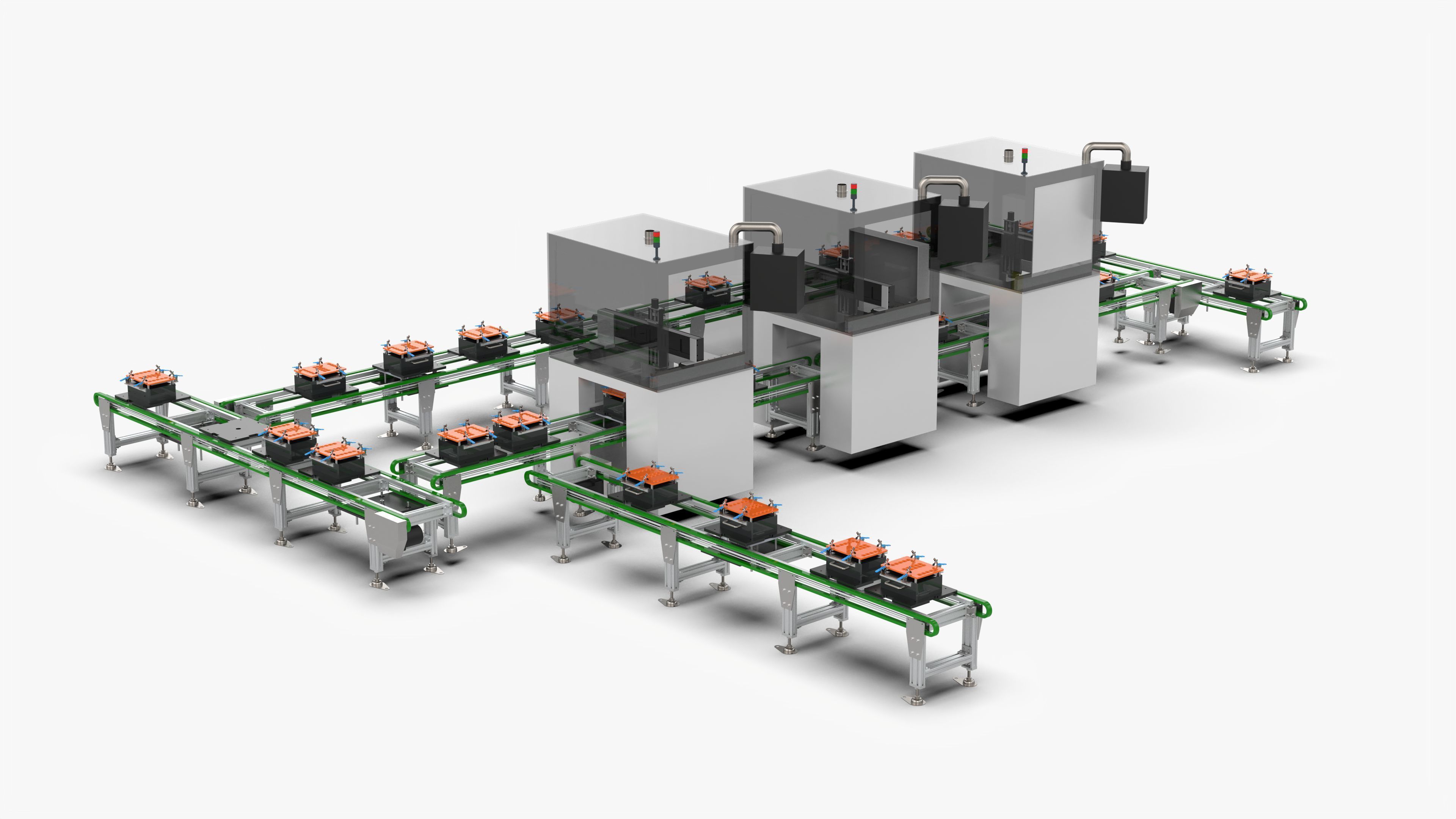 Square Shell Manual Welding and Visual Inspection Line 3D model_4