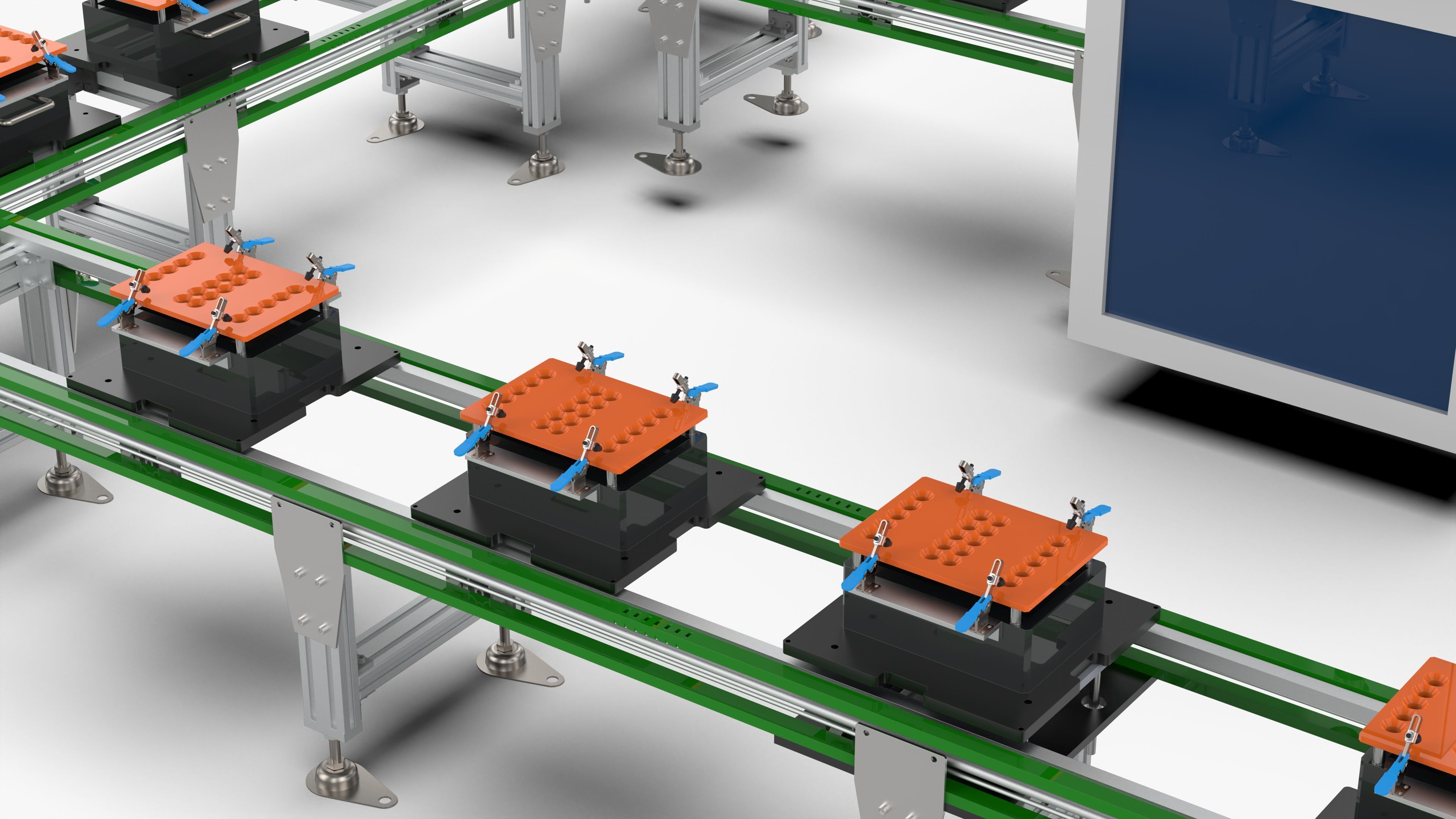 Square Shell Manual Welding and Visual Inspection Line 3D model_11