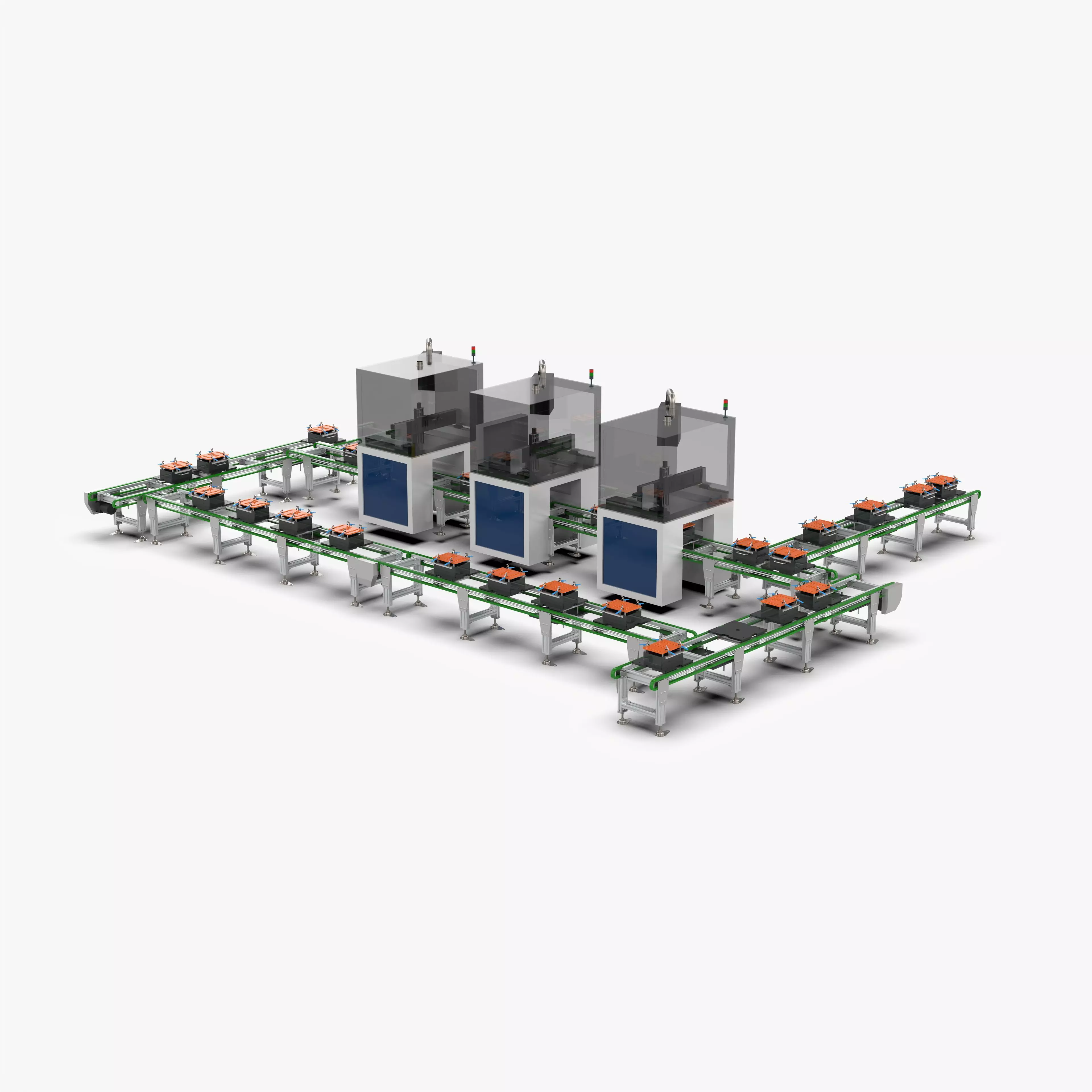 Square Shell Manual Welding and Visual Inspection Line 3D model_0