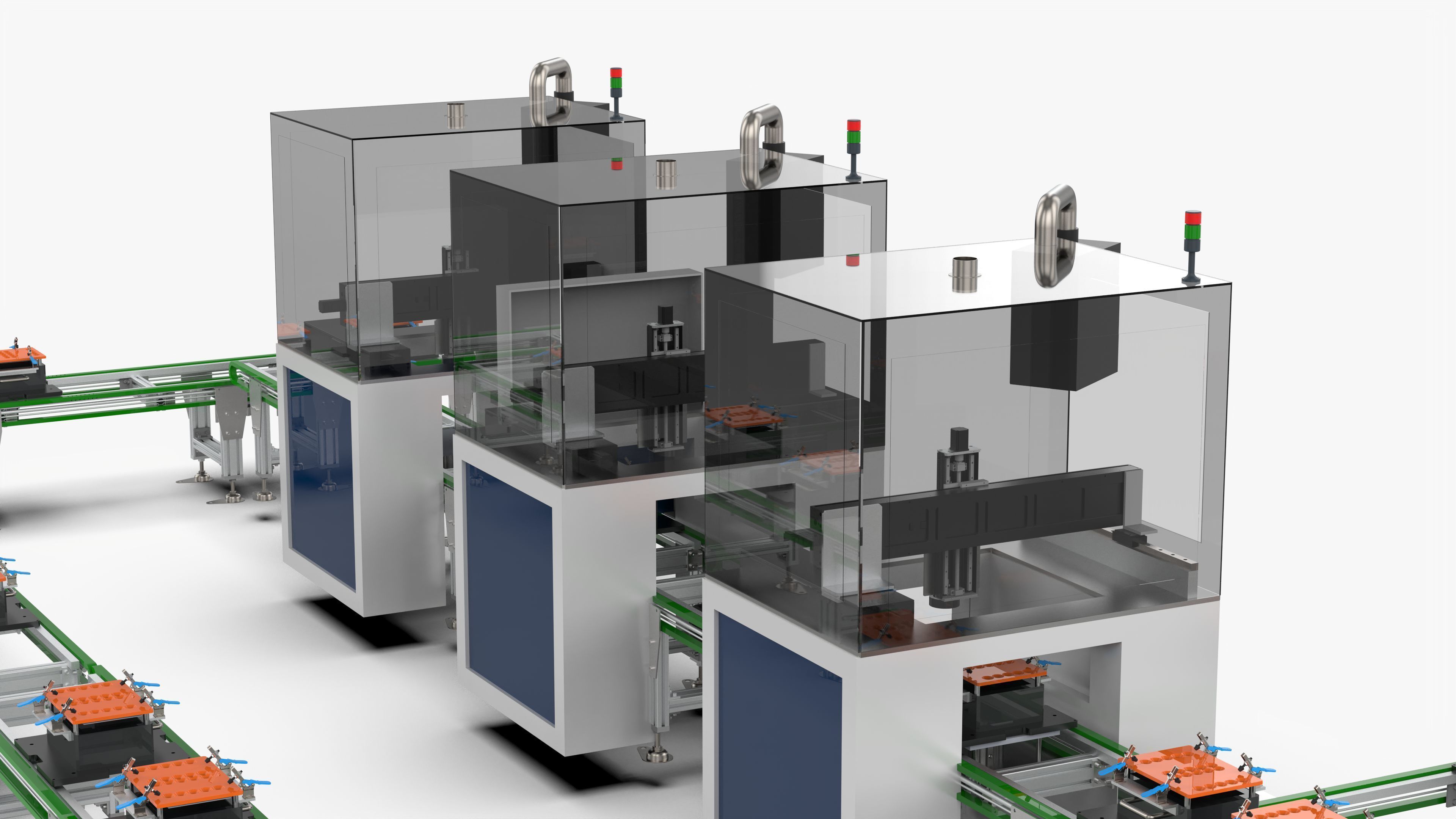 Square Shell Manual Welding and Visual Inspection Line 3D model_9