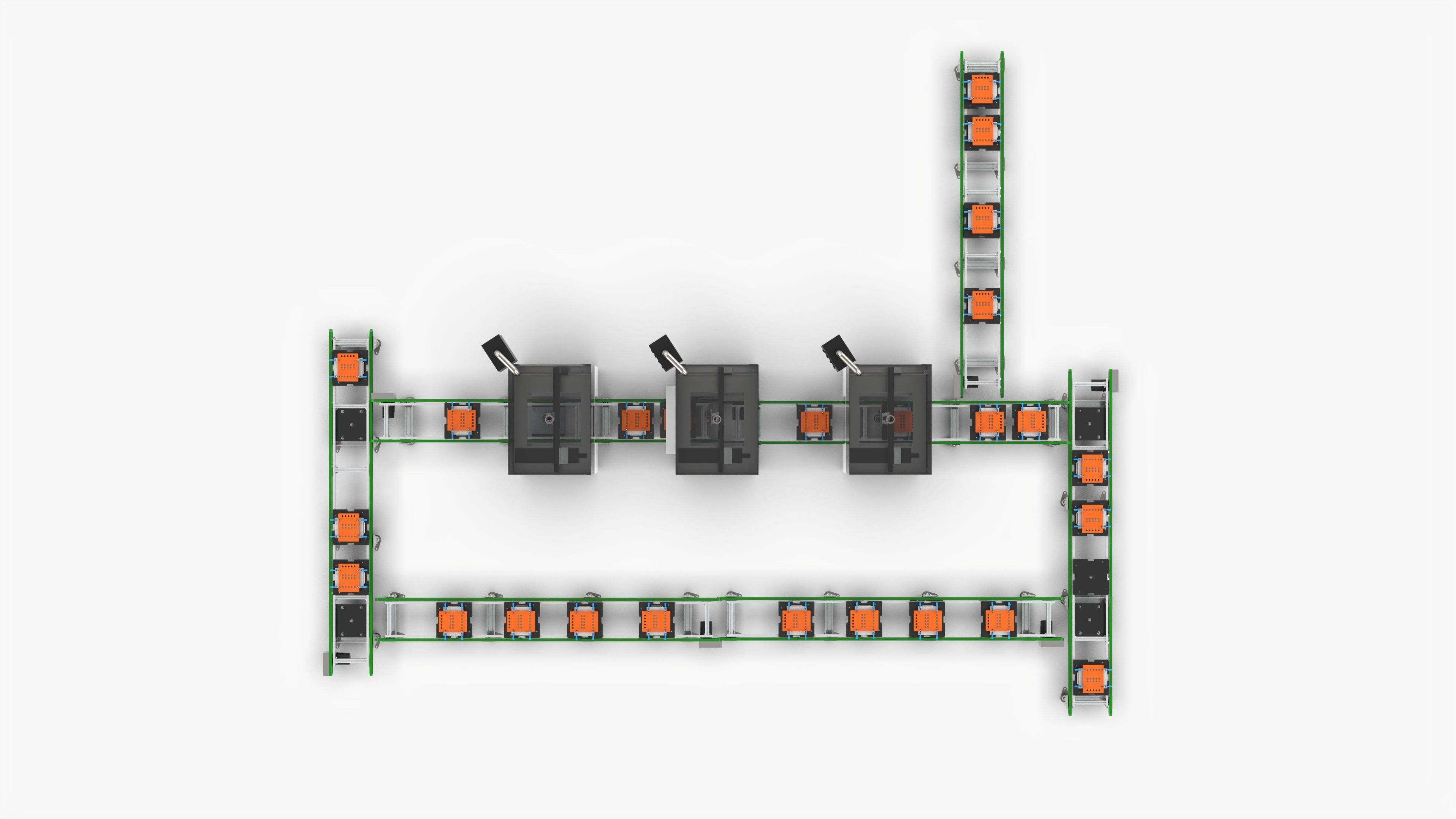 Square Shell Manual Welding and Visual Inspection Line 3D model_7