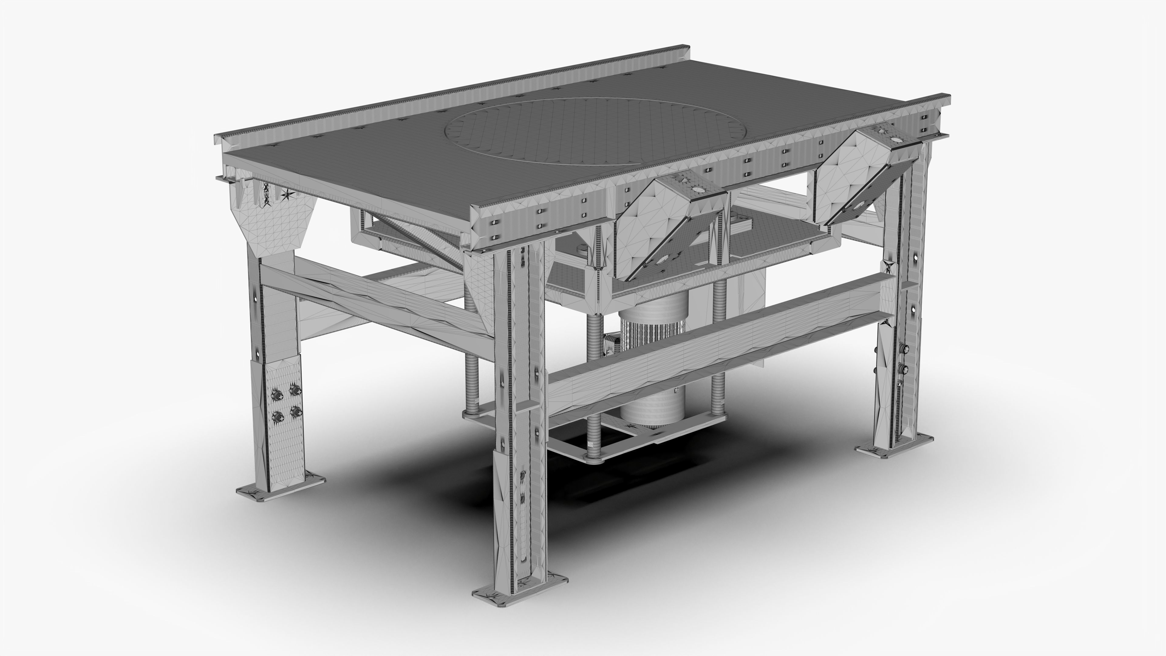 Electric Lifting and Rotating Operation Table 3D model_10