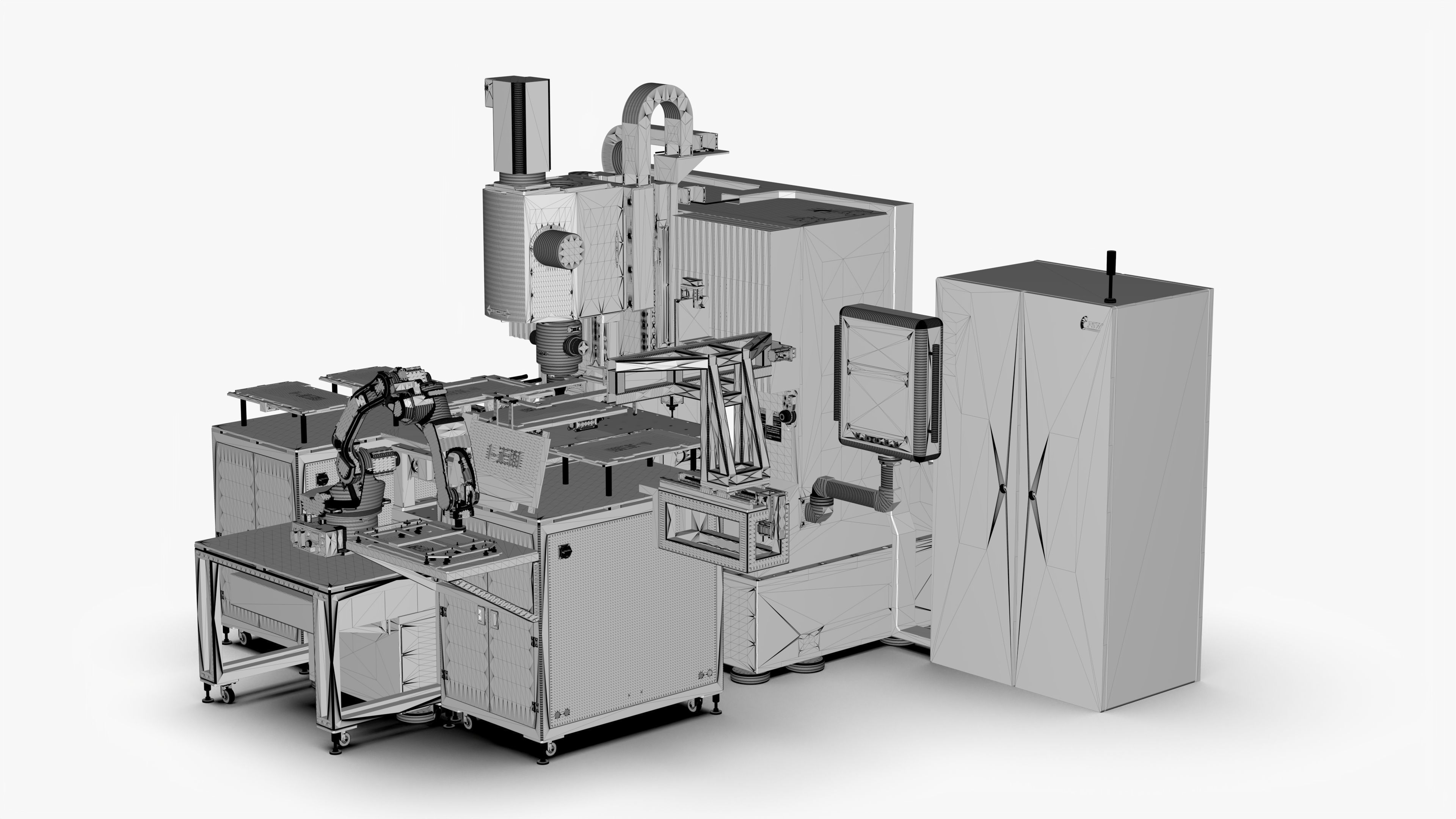 Fully Automatic Extrusion Welding Plate and Deburring Machine 3D model_12