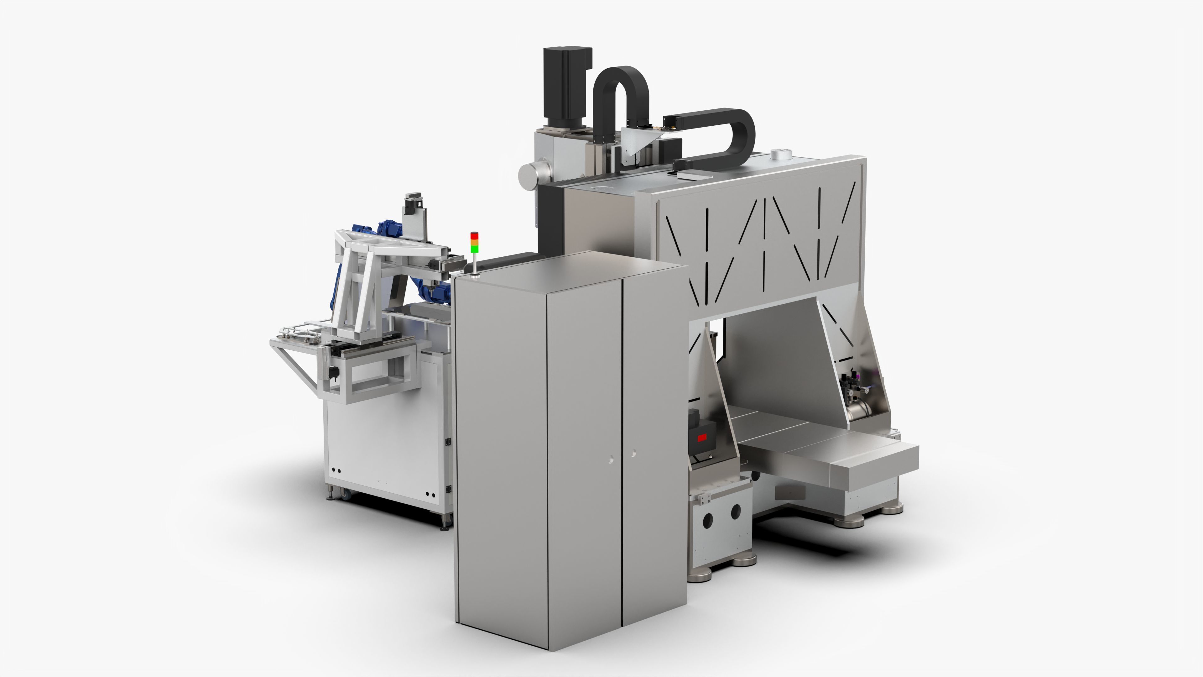 Fully Automatic Extrusion Welding Plate and Deburring Machine 3D model_3