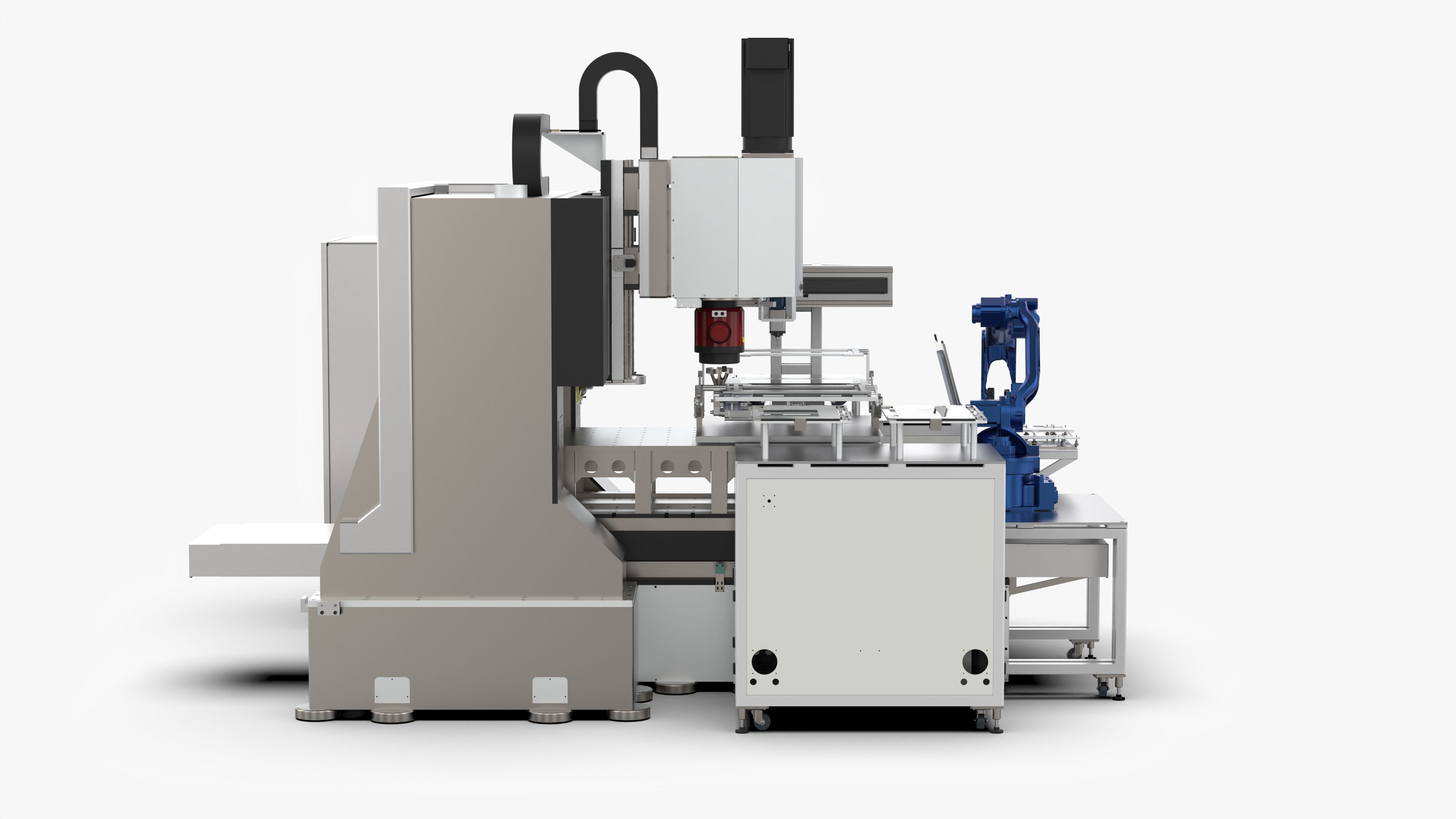 Fully Automatic Extrusion Welding Plate and Deburring Machine 3D model_7