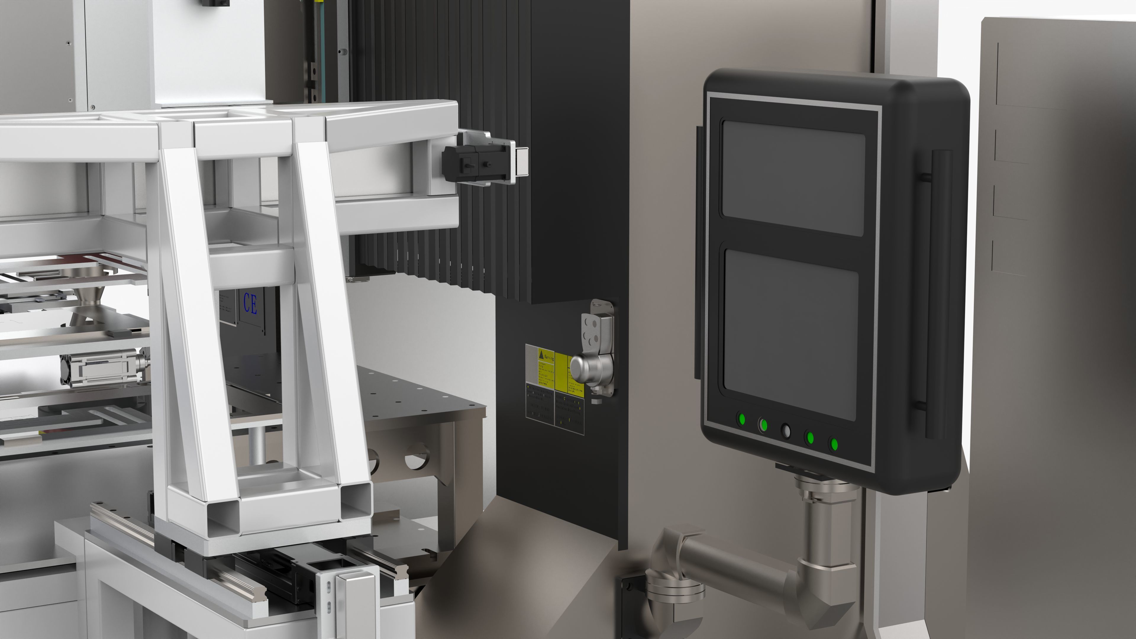 Fully Automatic Extrusion Welding Plate and Deburring Machine 3D model_11