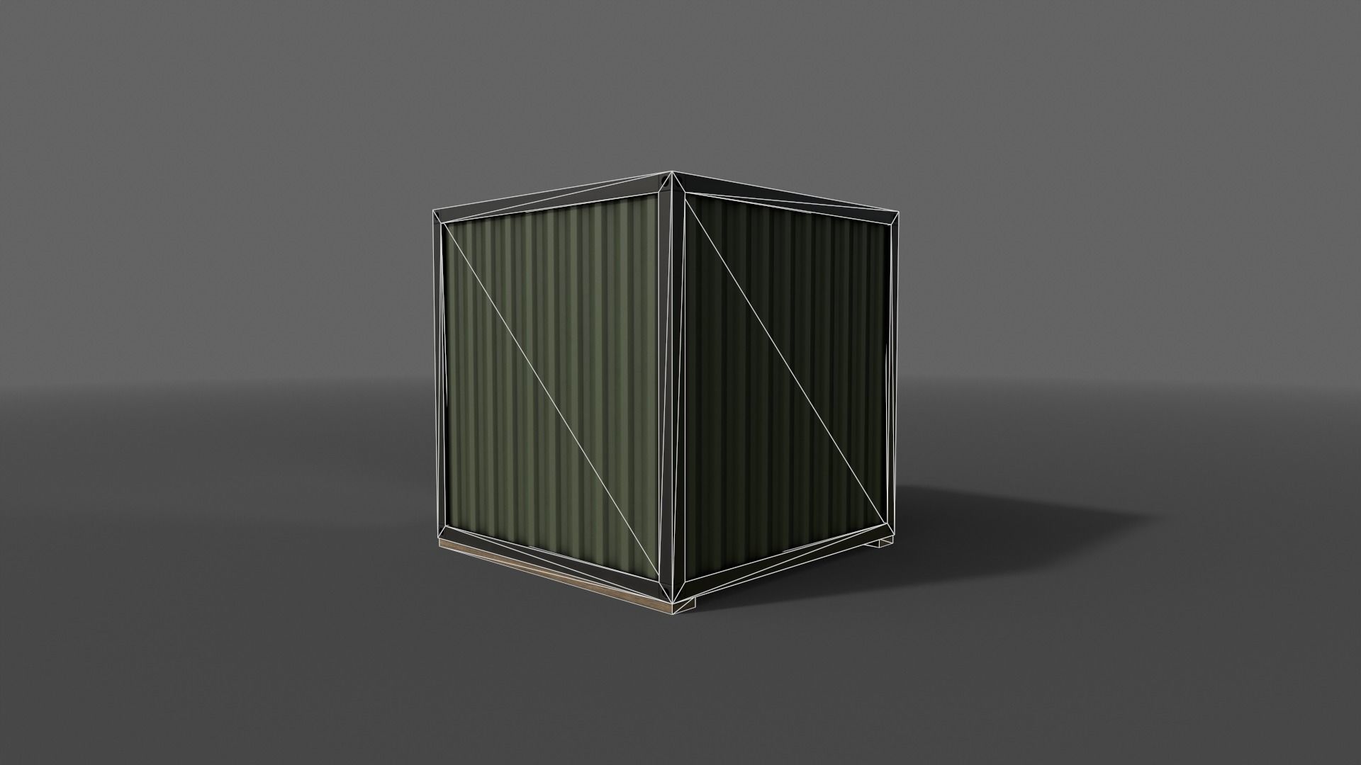 PBR Container House AA V1 Low-poly 3D model_17