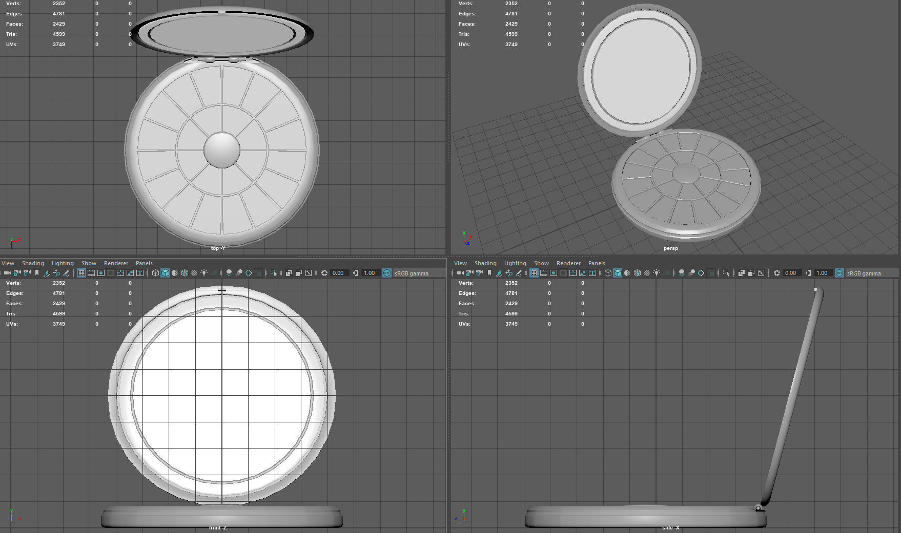 MAKE UP EYE SHADES Low-poly 3D model_14