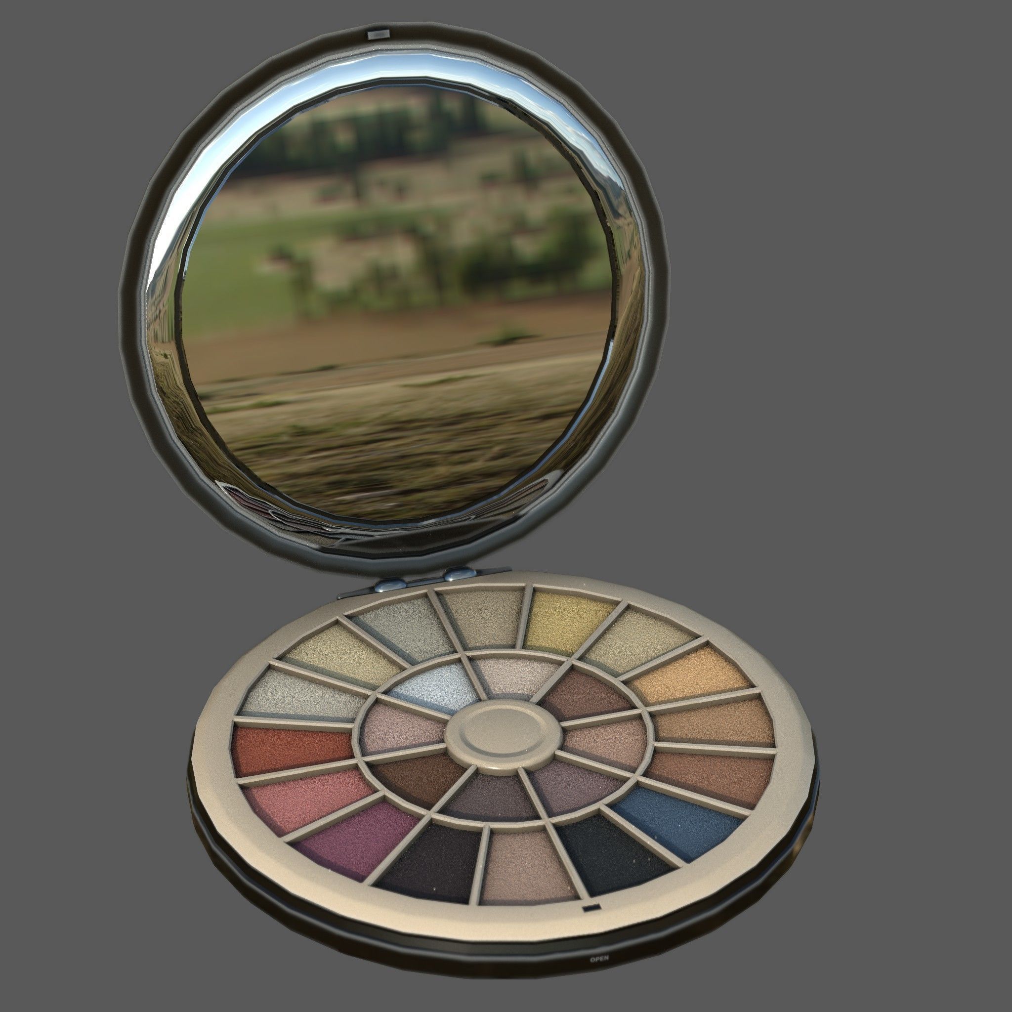 MAKE UP EYE SHADES Low-poly 3D model_3