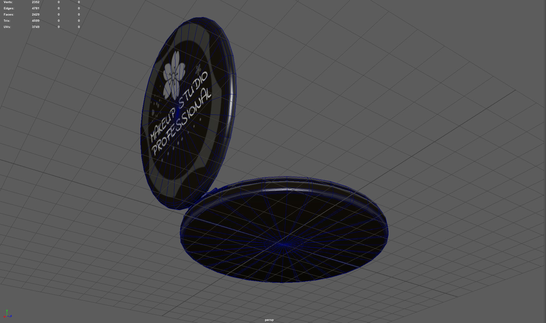 MAKE UP EYE SHADES Low-poly 3D model_16