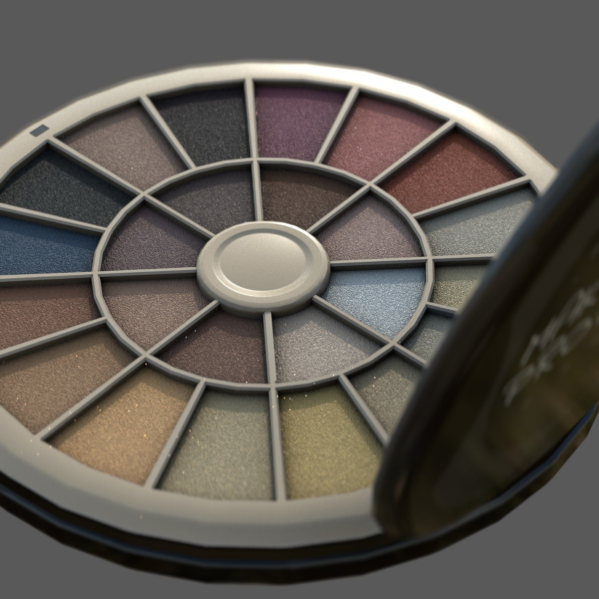 MAKE UP EYE SHADES Low-poly 3D model_5