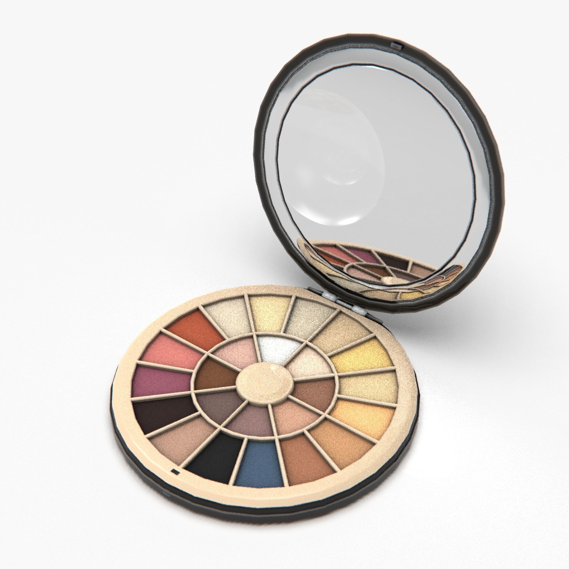 MAKE UP EYE SHADES Low-poly 3D model_8