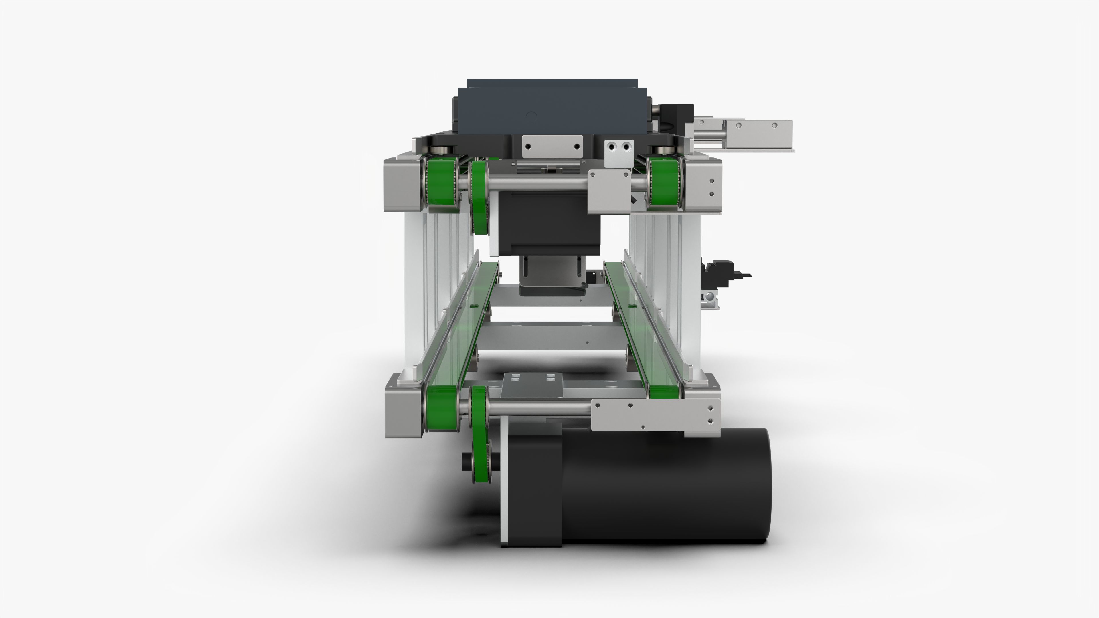Upper and Lower Belt Conveyor 3D model_6