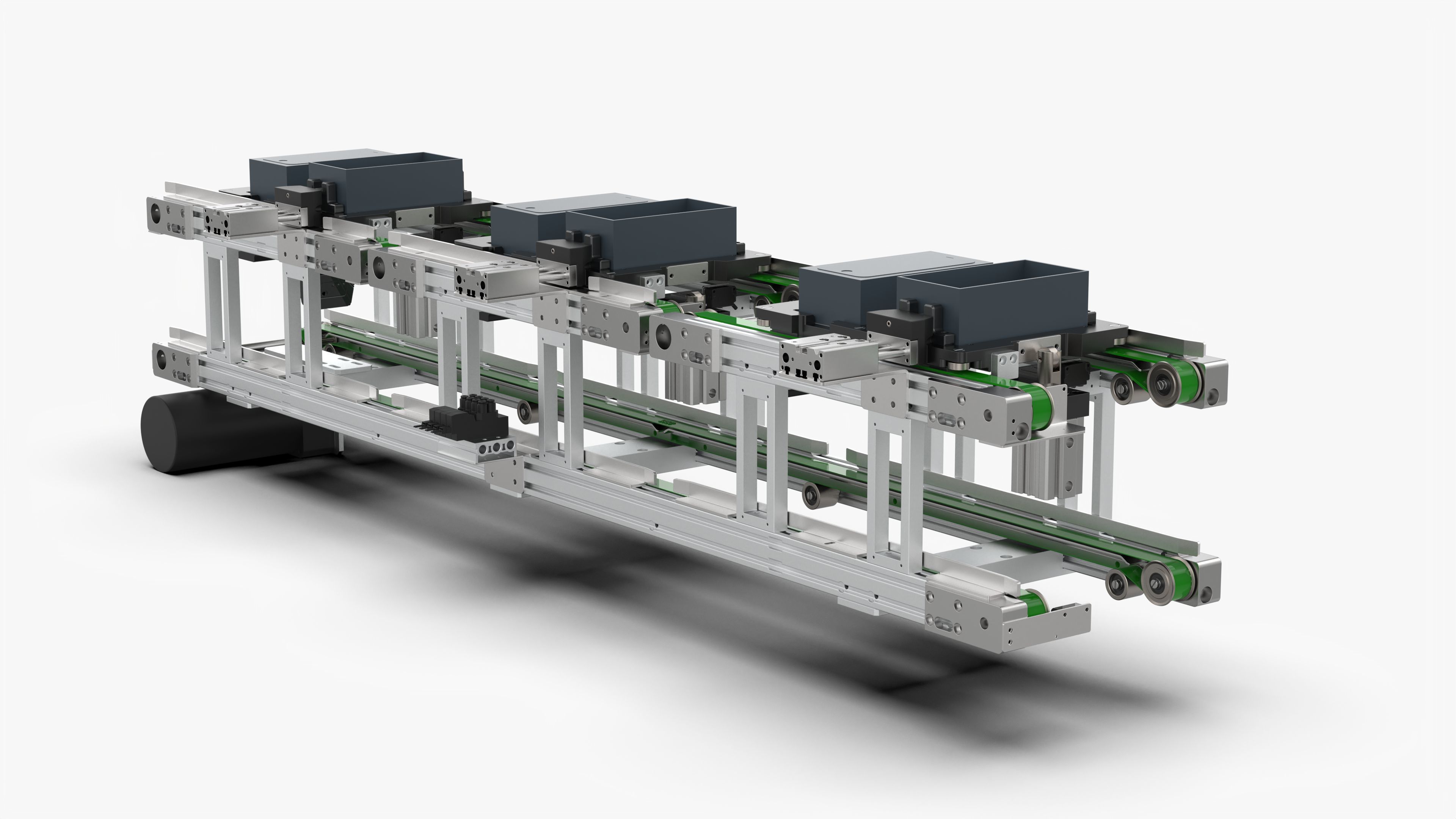 Upper and Lower Belt Conveyor 3D model_4