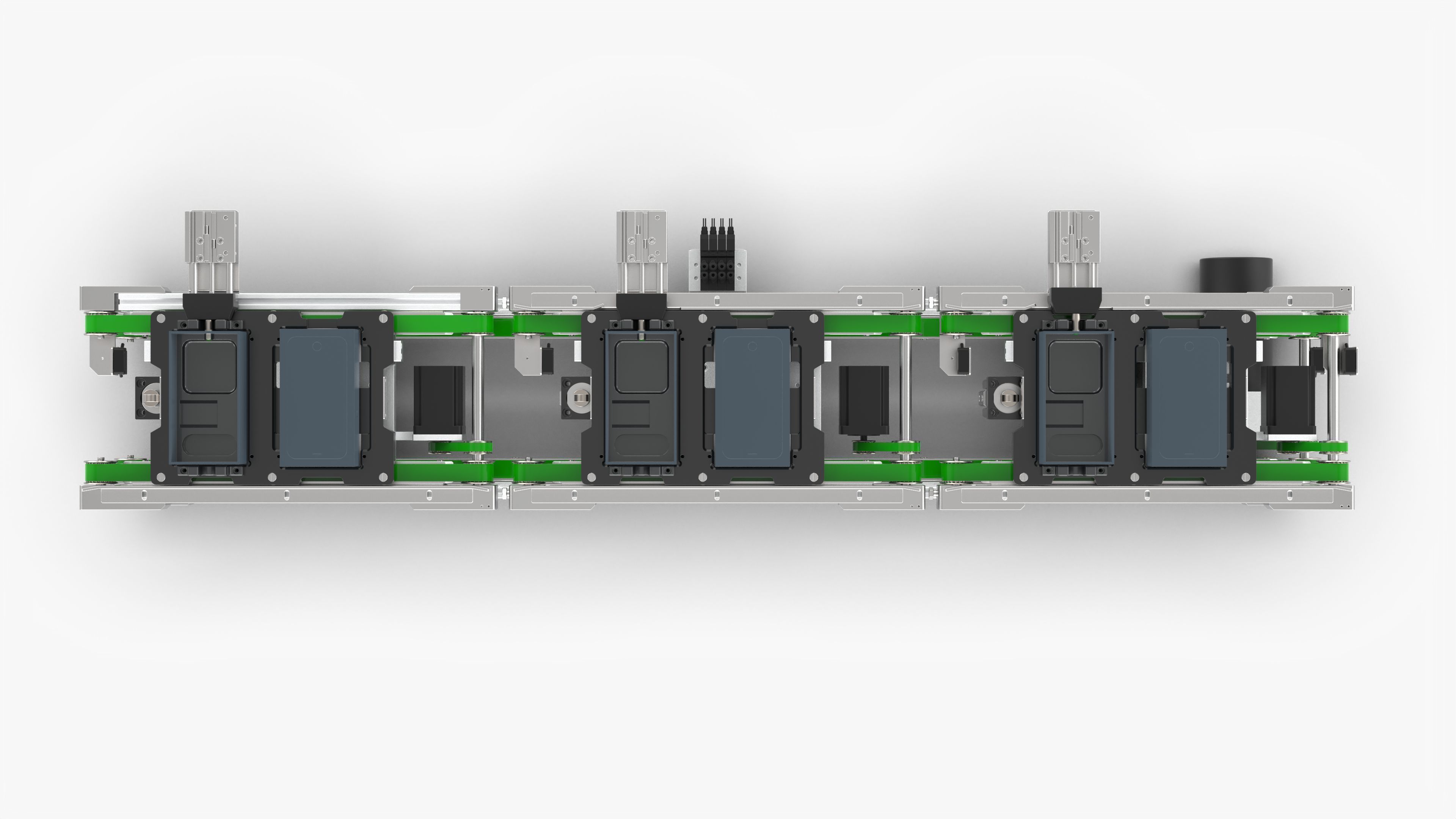 Upper and Lower Belt Conveyor 3D model_7