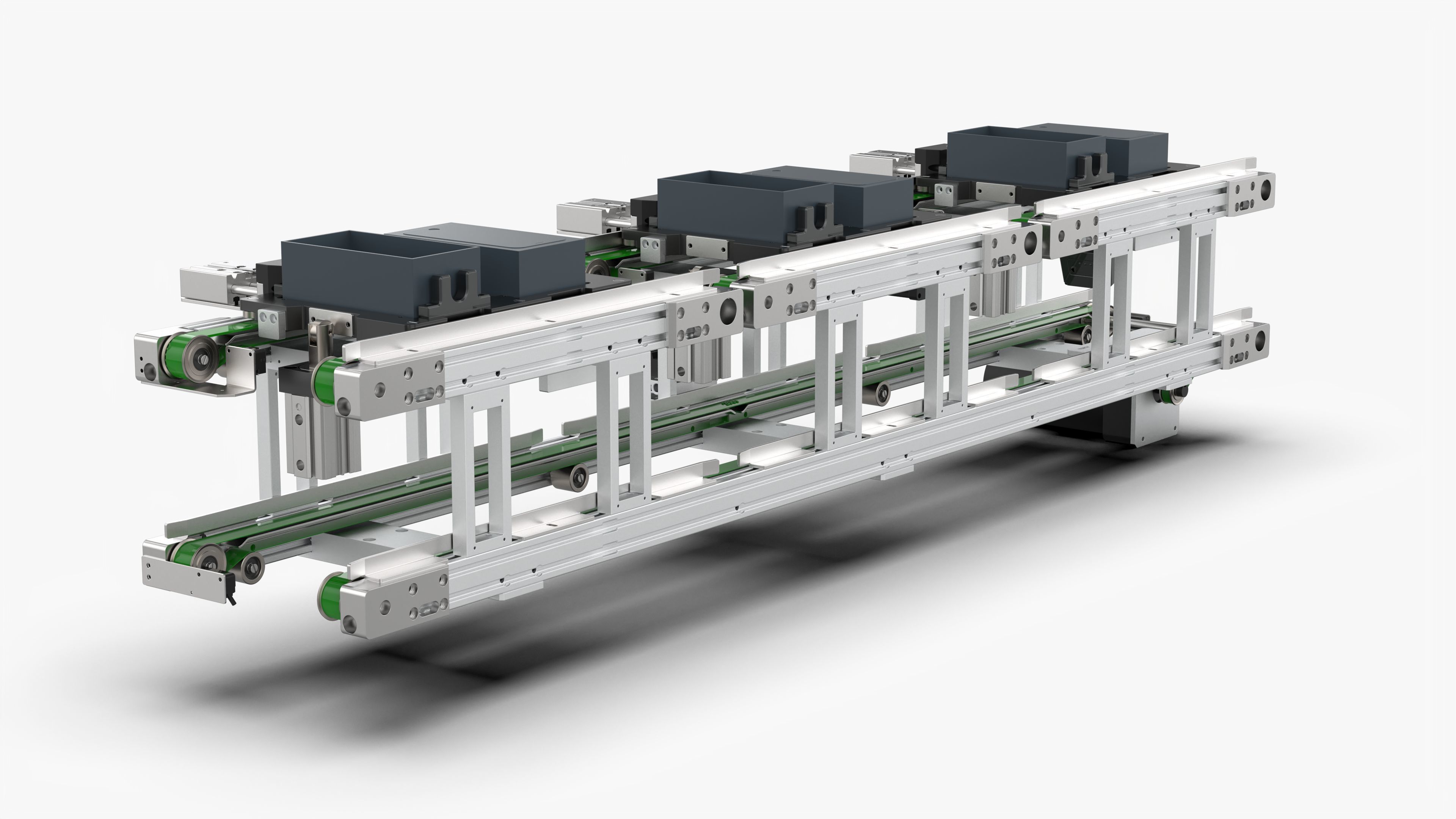 Upper and Lower Belt Conveyor 3D model_3
