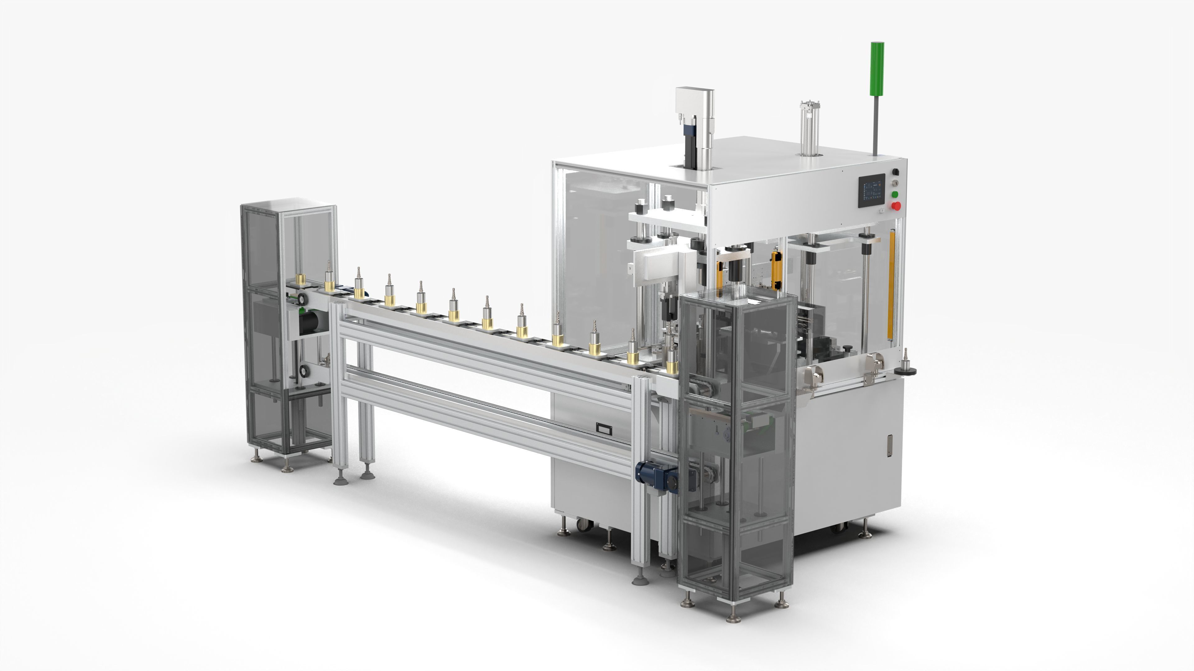 Automatic Valve Body Inlet Port Press Fitting Equipment 3D model_1