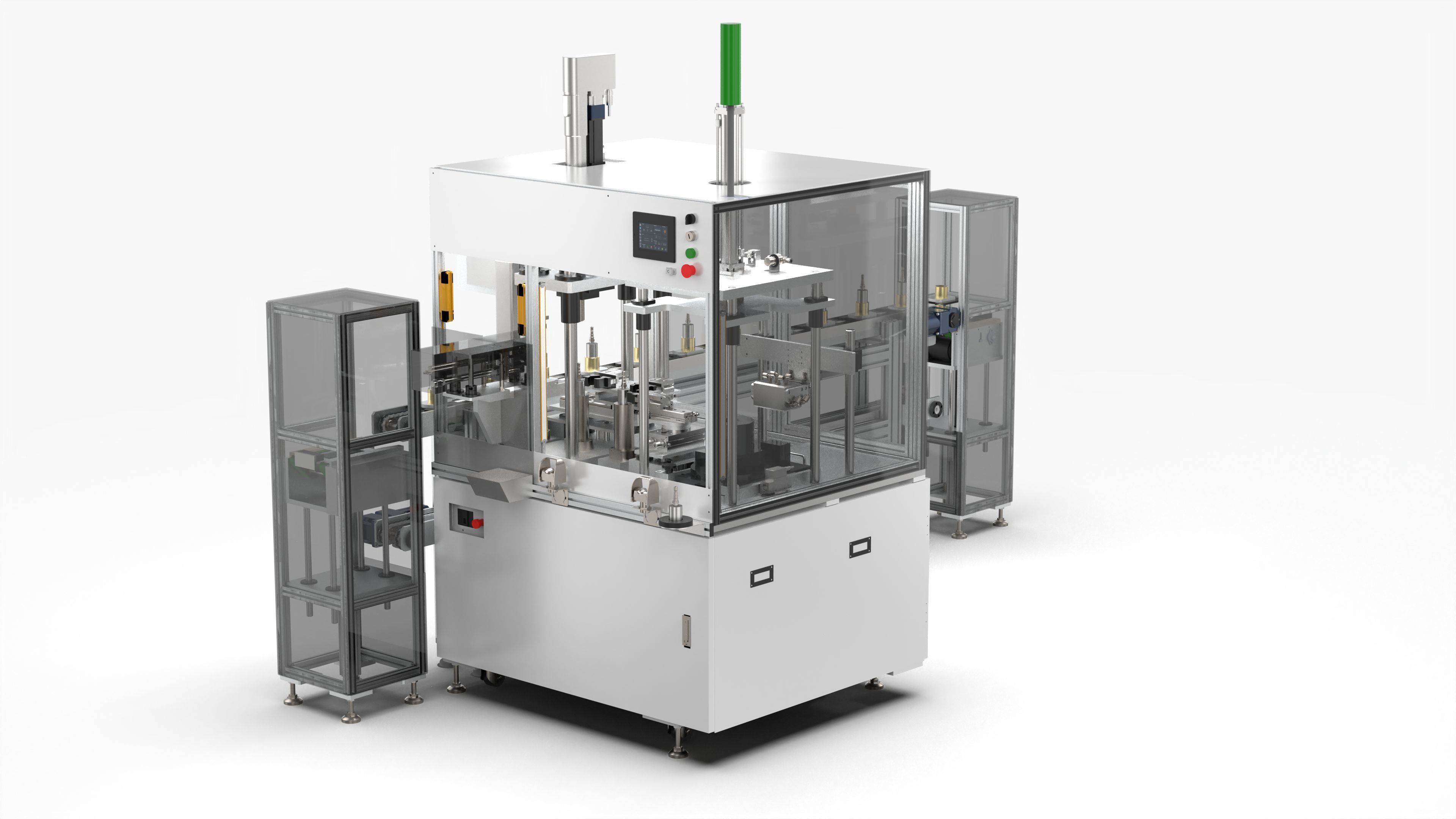 Automatic Valve Body Inlet Port Press Fitting Equipment 3D model_2