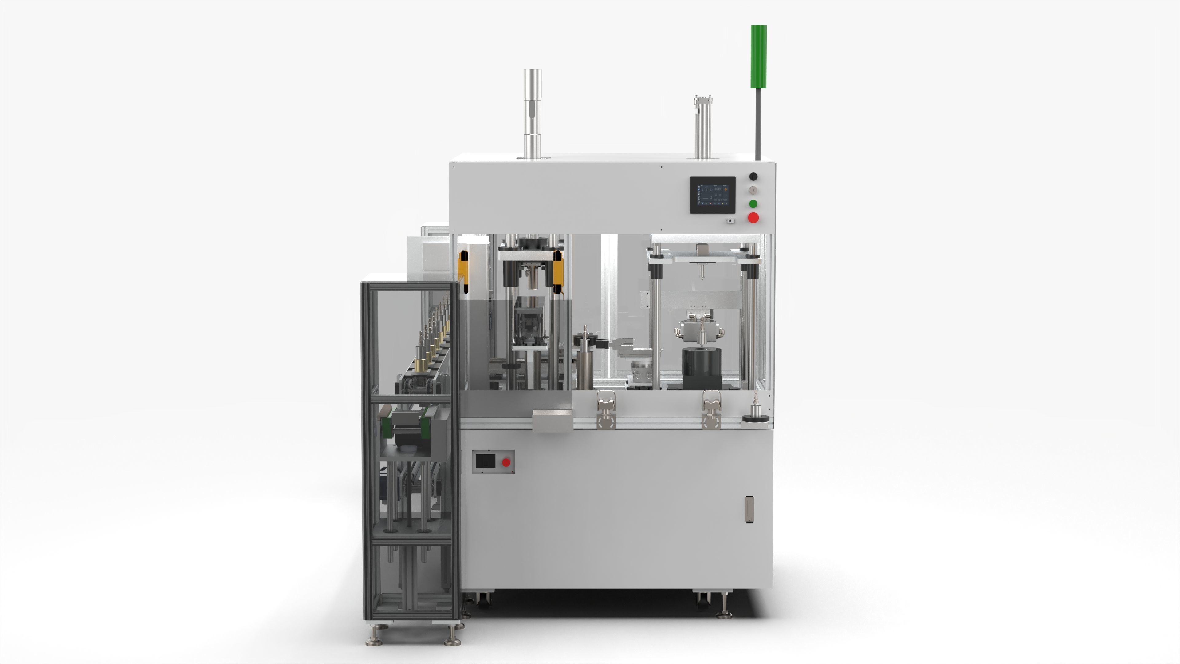 Automatic Valve Body Inlet Port Press Fitting Equipment 3D model_6