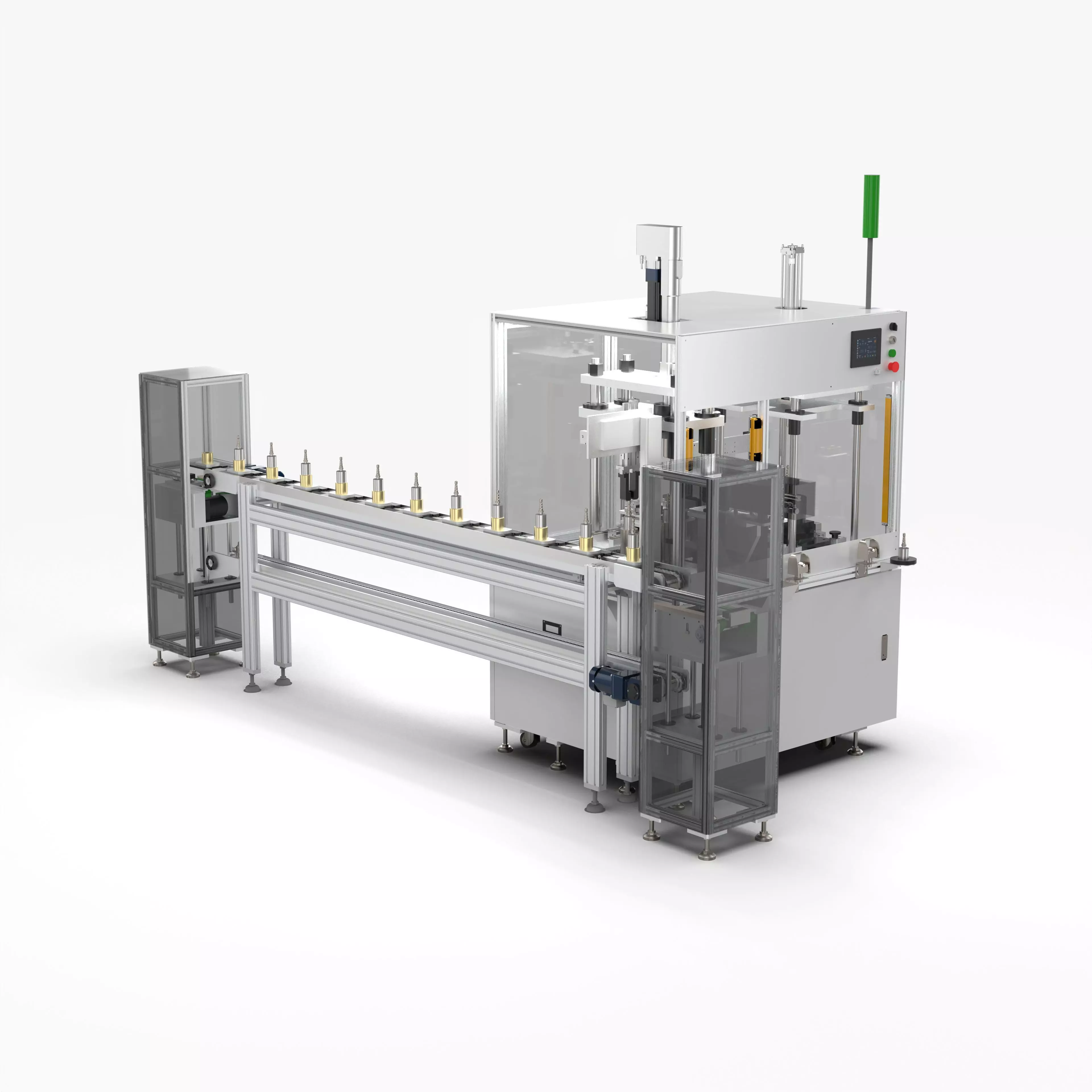 Automatic Valve Body Inlet Port Press Fitting Equipment 3D model_0