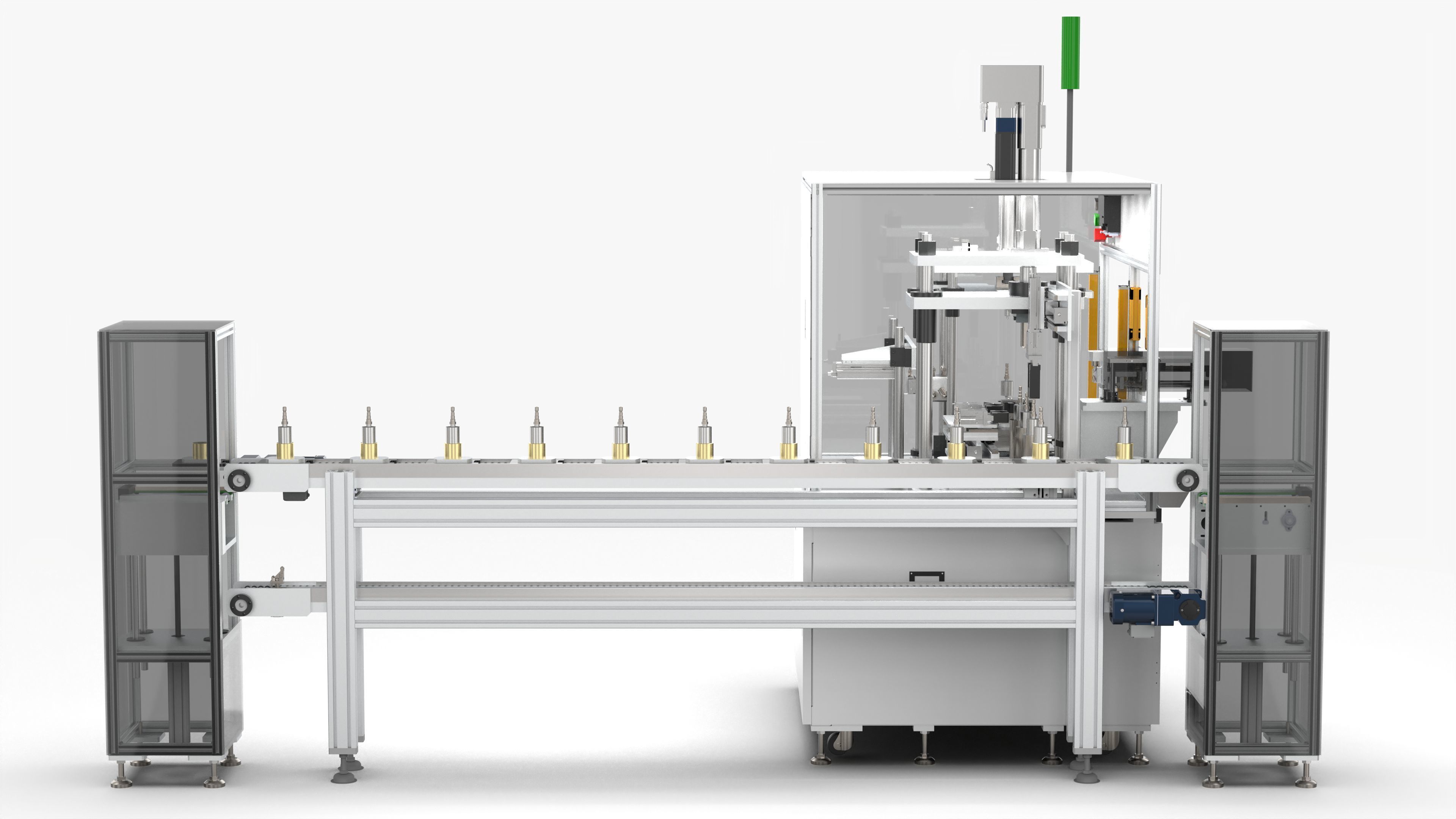 Automatic Valve Body Inlet Port Press Fitting Equipment 3D model_5