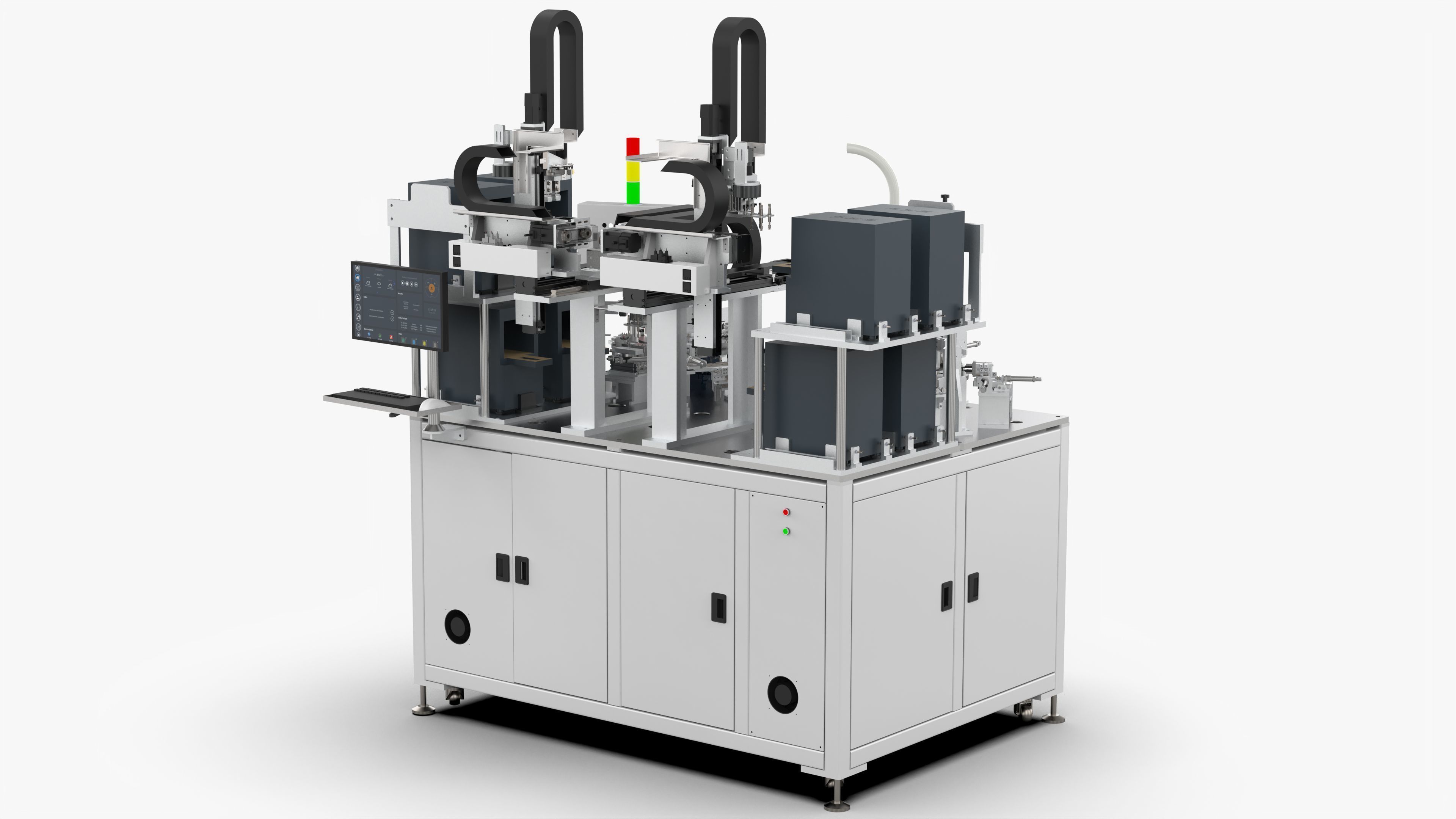 Automatic Mobile Phone Motherboard Testing Machine 3D model_4