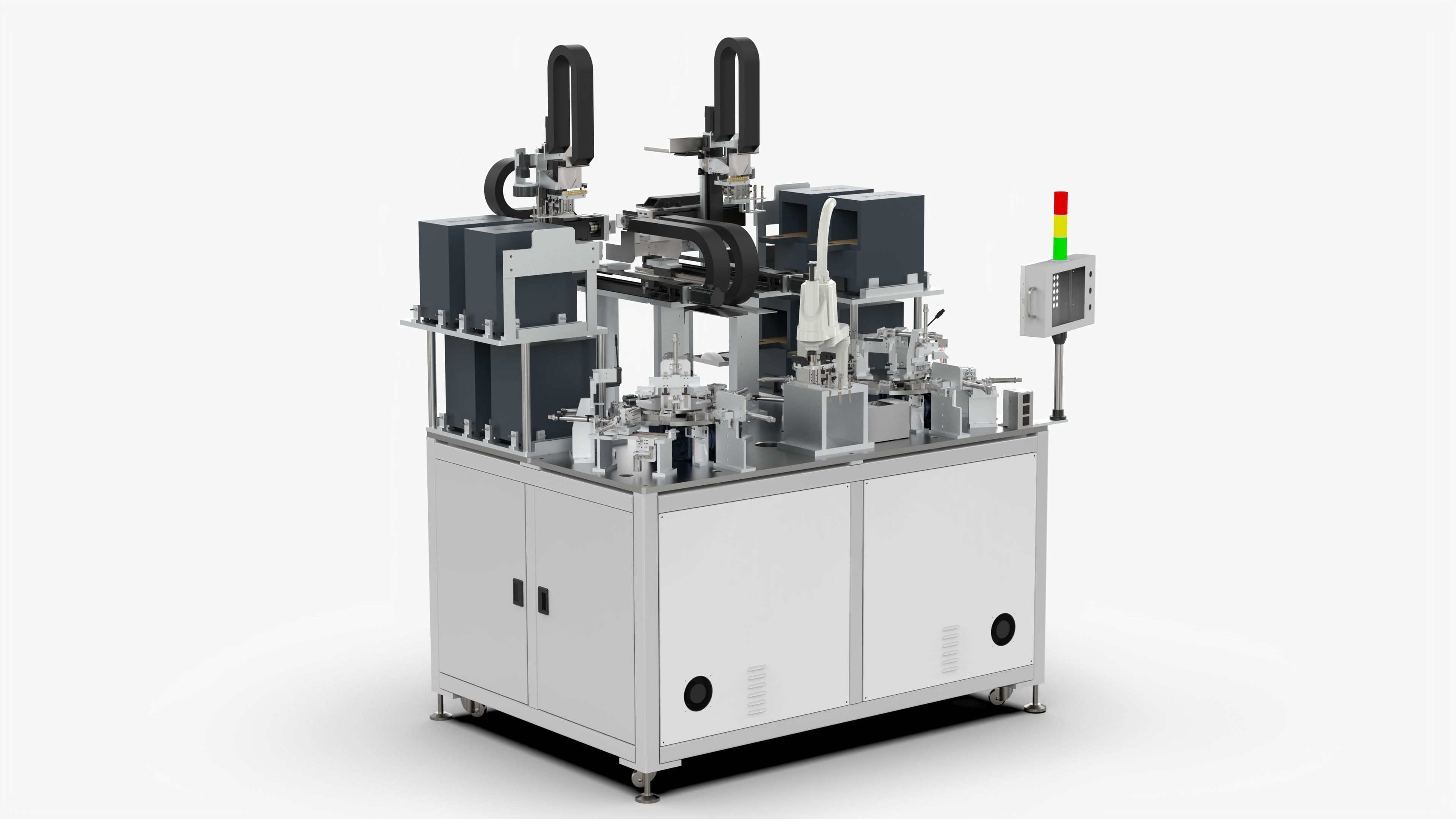 Automatic Mobile Phone Motherboard Testing Machine 3D model_1