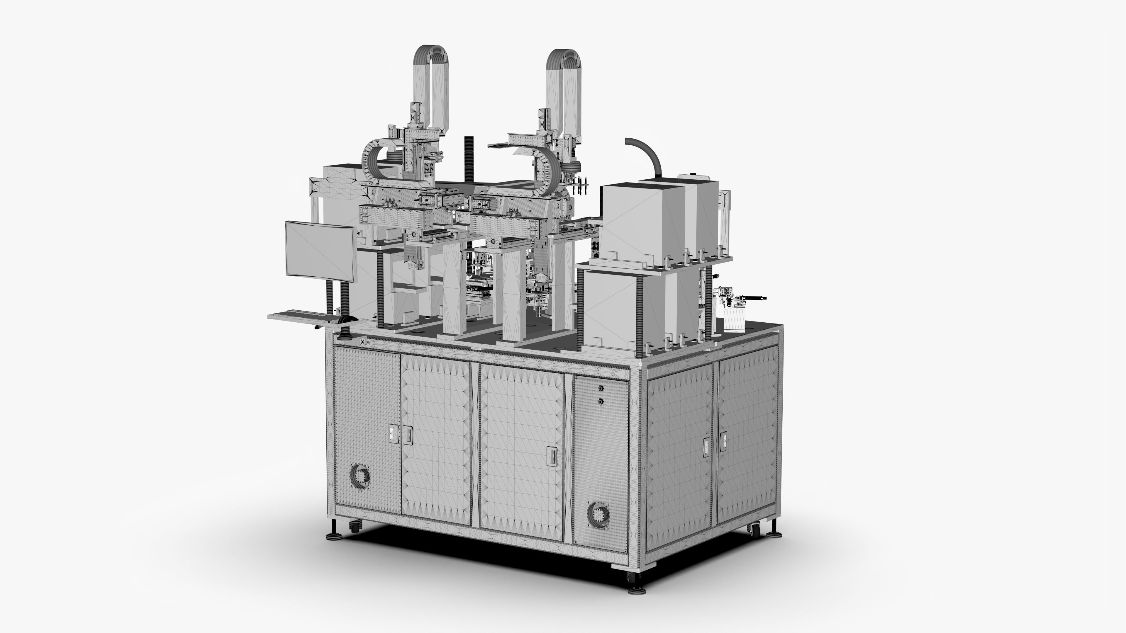 Automatic Mobile Phone Motherboard Testing Machine 3D model_12