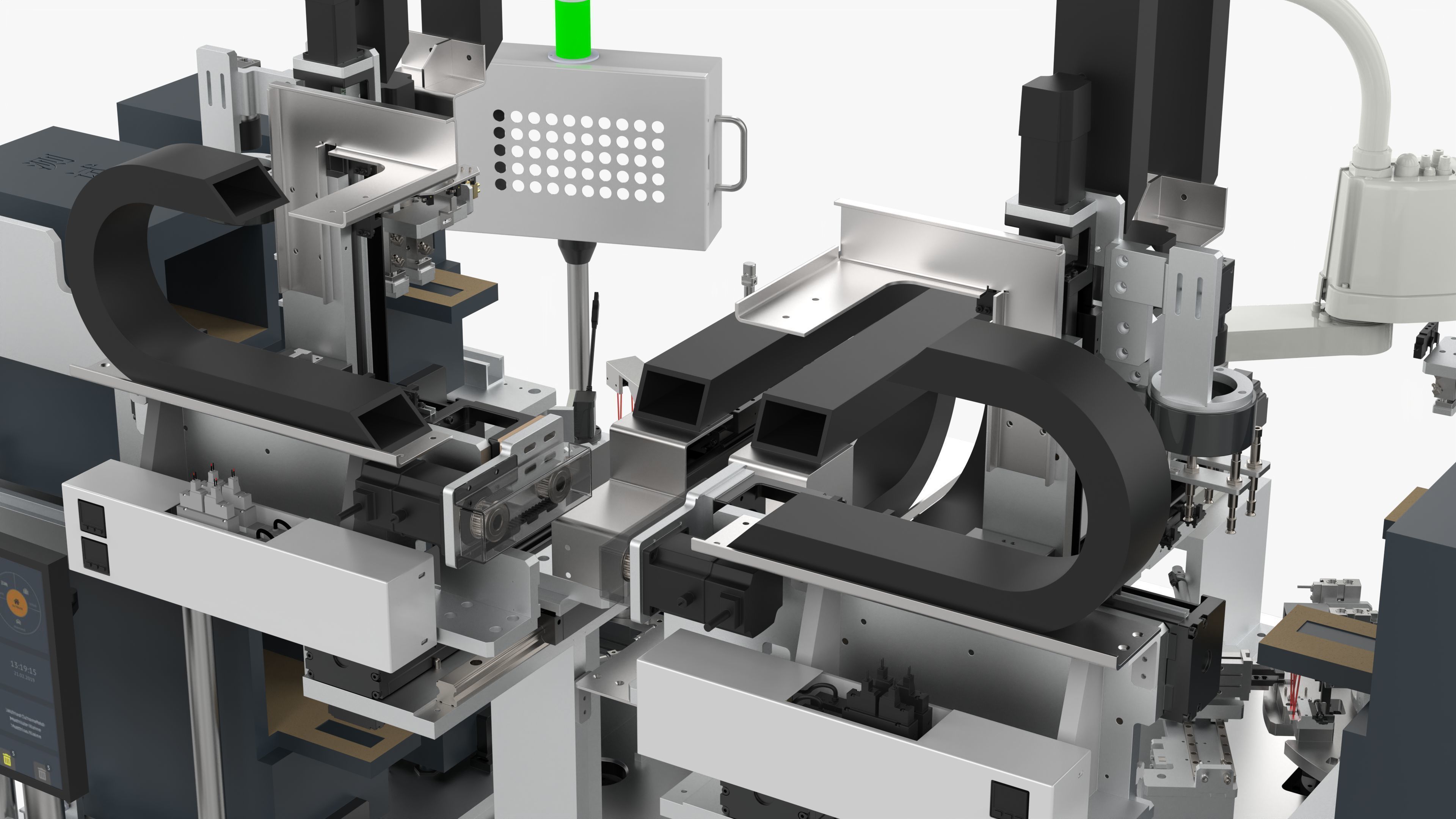 Automatic Mobile Phone Motherboard Testing Machine 3D model_10